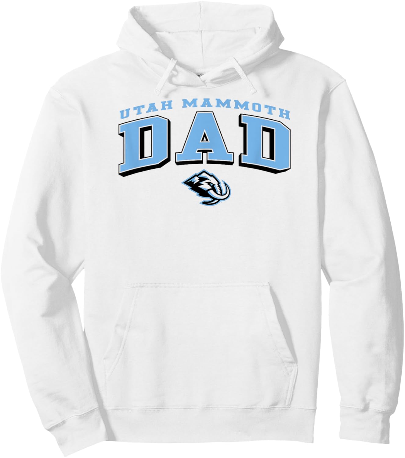 Utah Mammoth Dad Arch White NHL Officially Licensed Hoodie - Hoodie | White