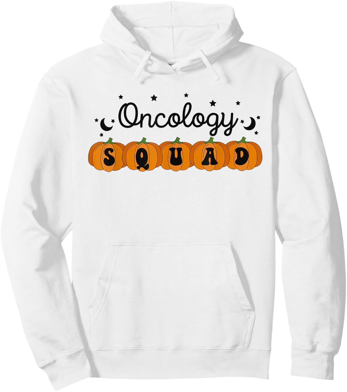 Halloween Oncology Nurse Pumpkin Oncology Squad Cancer Nurse Hoodie - Hoodie | White