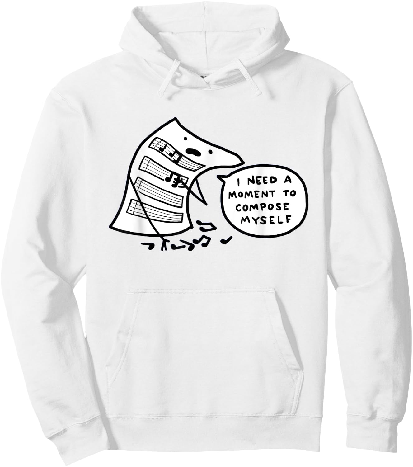 I Need A Moment To Compose Funny Myself Saying Women Hoodie - Hoodie | White