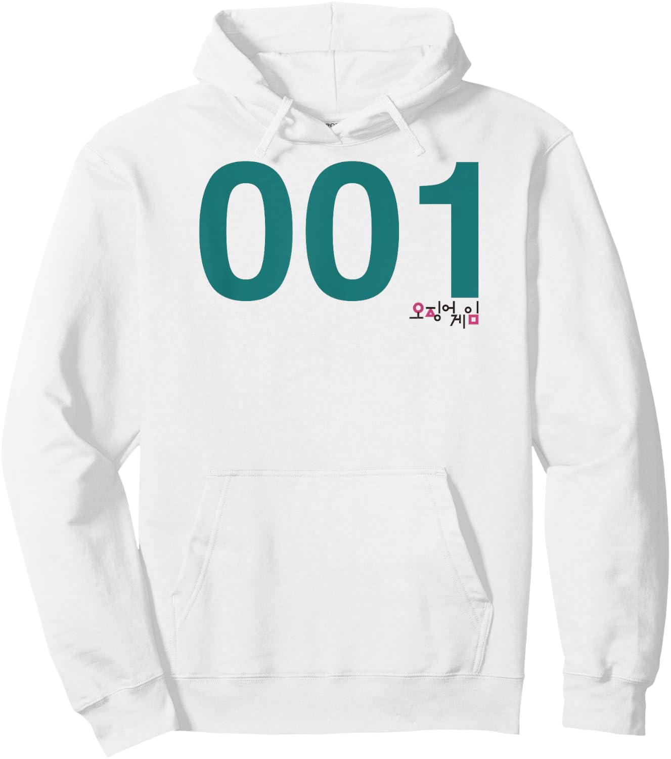 Squid Game Player 001 Costume Hoodie - Hoodie | White