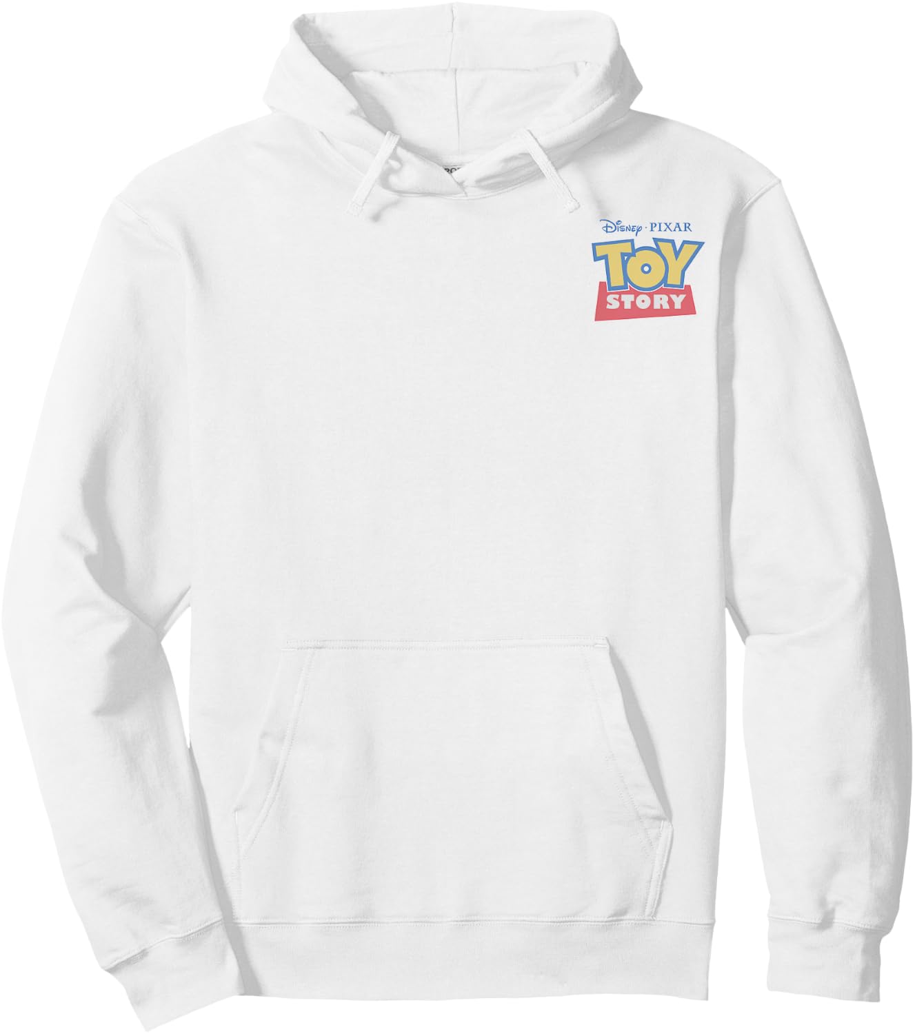 Disney Pixar Toy Story Left Chest Logo Front & Back Hoodie - Hoodie | White