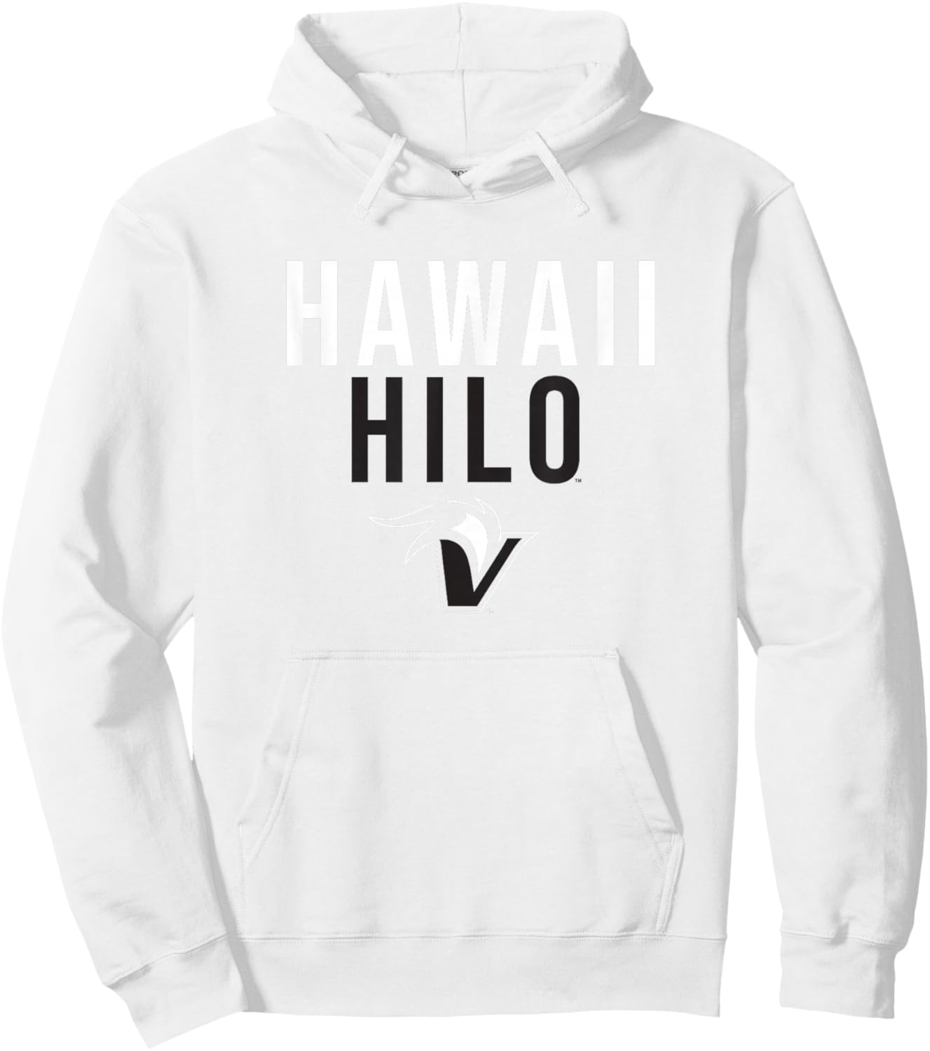 University of Hawaii at Hilo Vulcans Stacked Hoodie - Hoodie | White