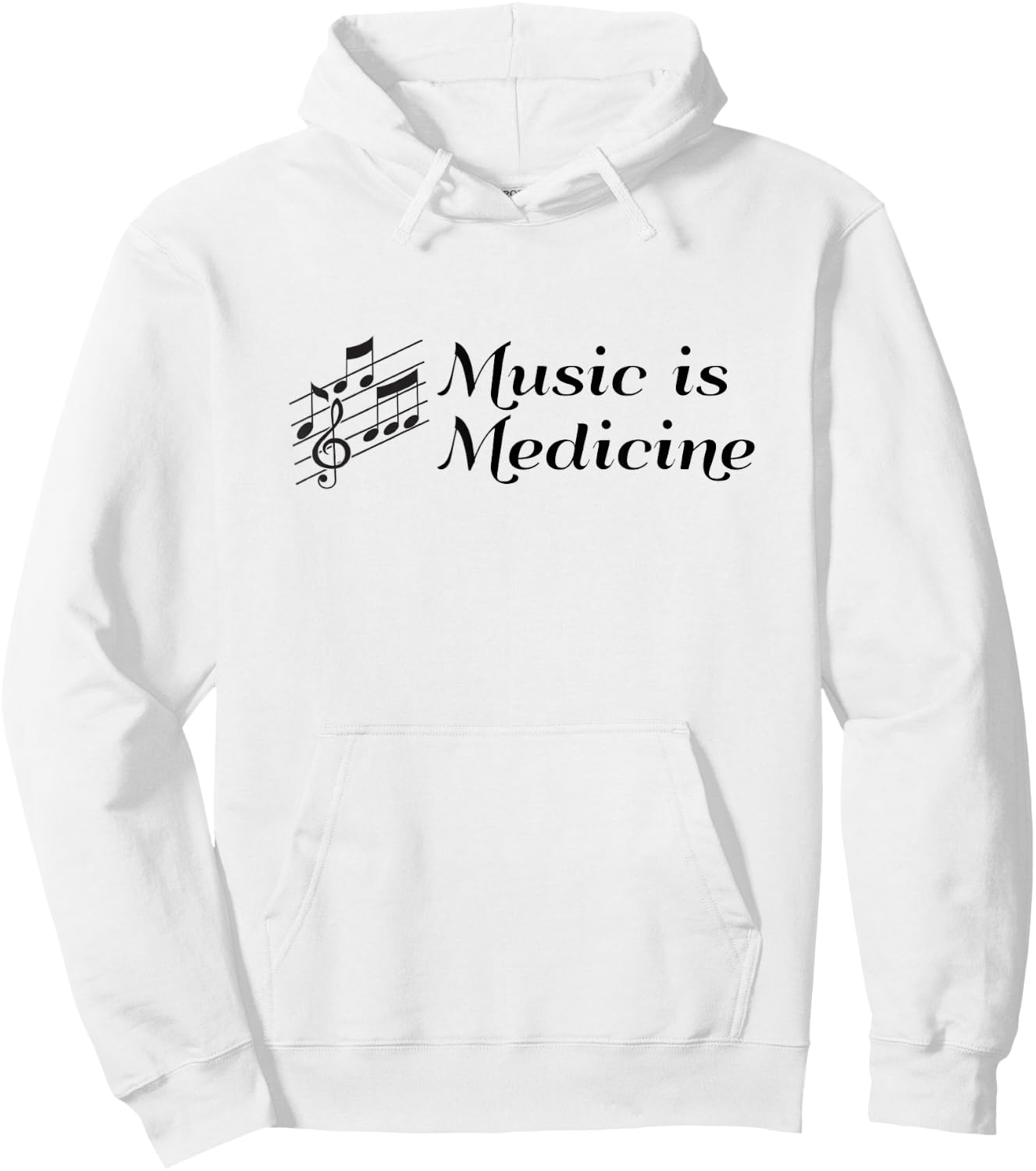 Music is Medicine Healing Power of Music Lover Hoodie - Hoodie | White