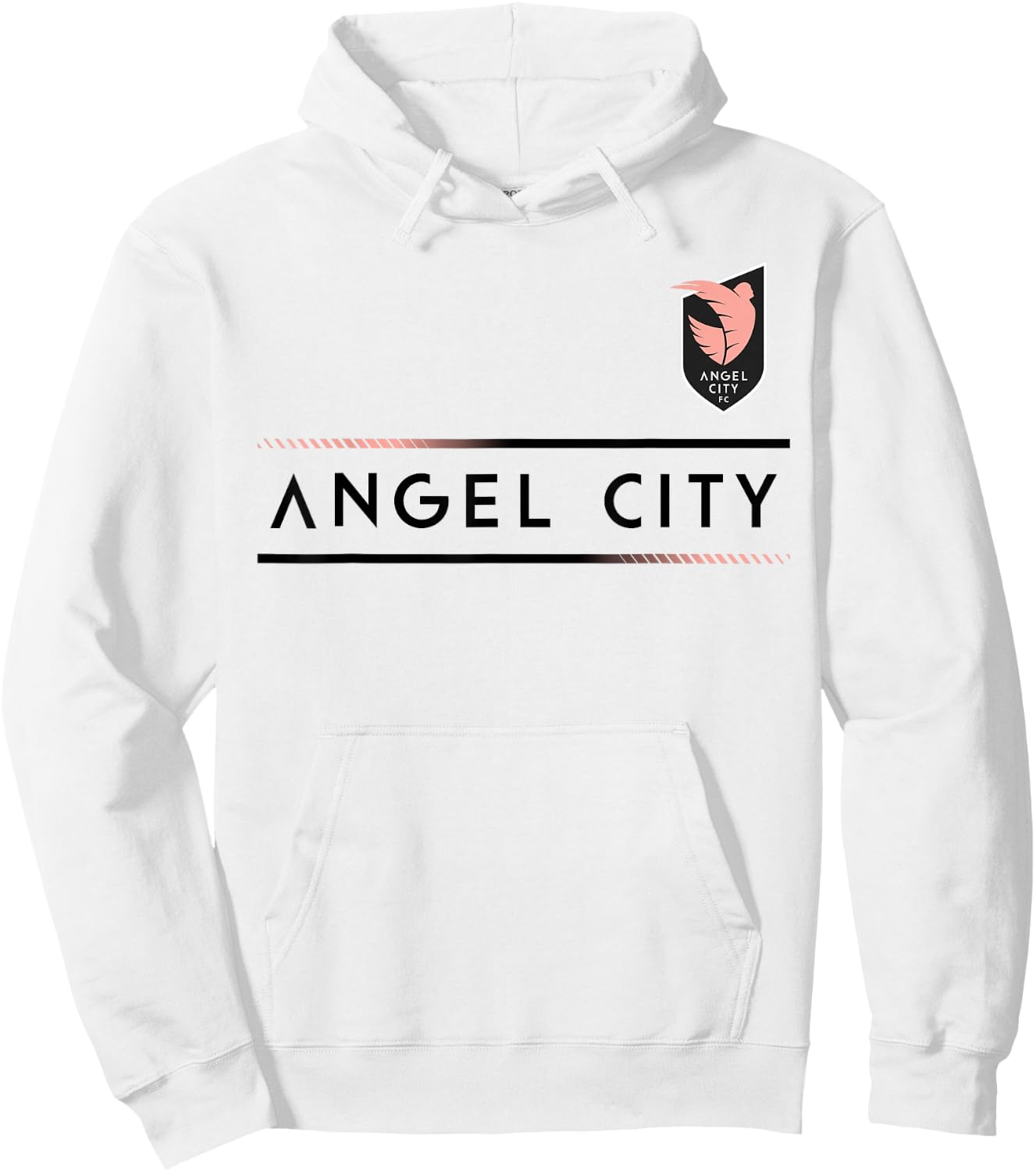 Officially Licensed Angel City FC NWSL Soccer Apparel Hoodie - Hoodie | White