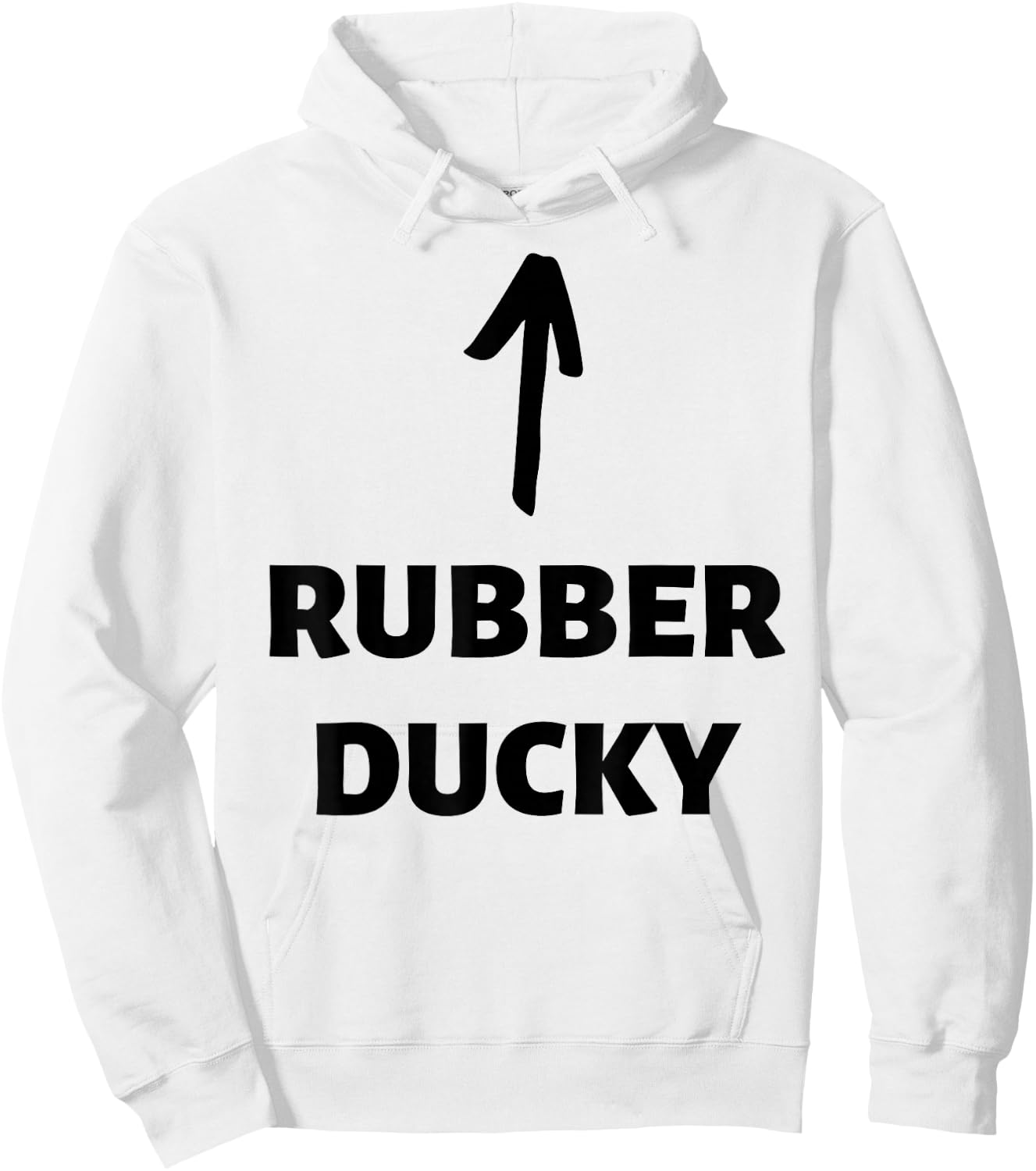 Rubber Ducky! Matching Couples Funny Duck Costume Hoodie - Hoodie | White