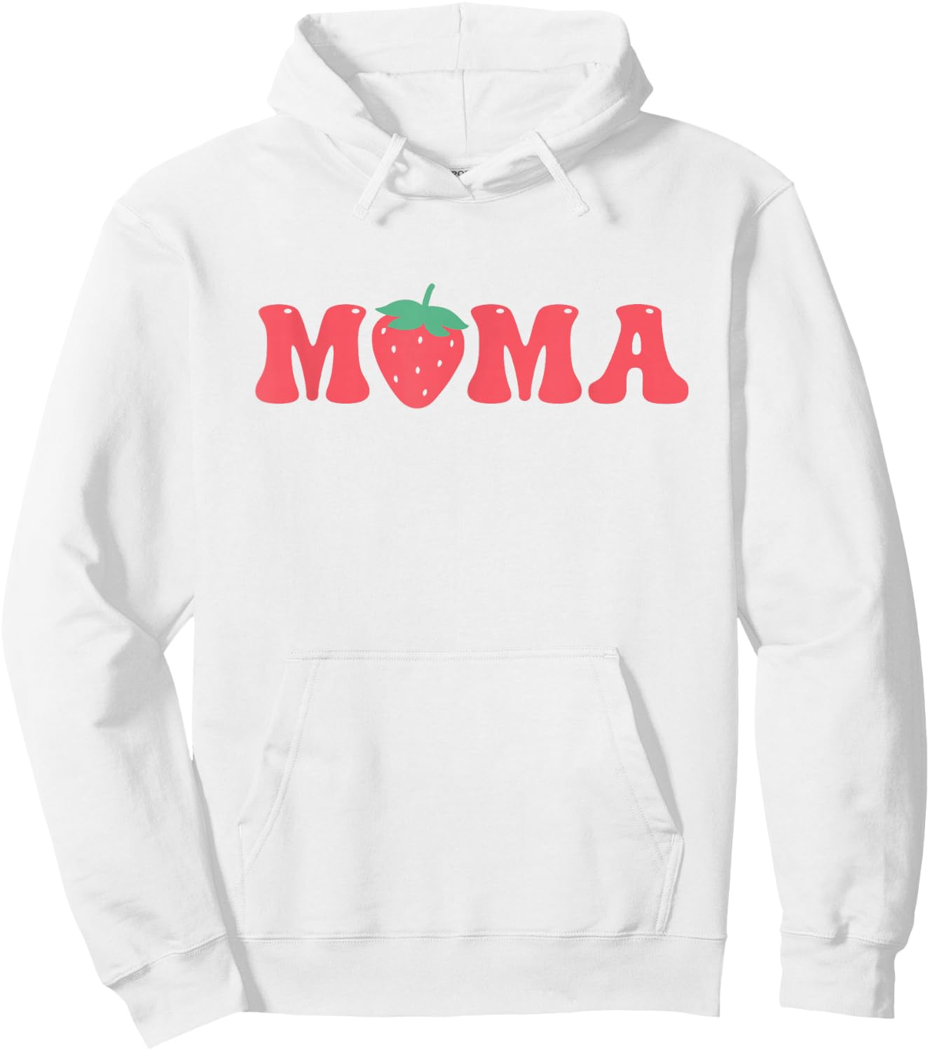 Mama of The Berry First Birthday Strawberry Matching Couple Hoodie - Hoodie | White