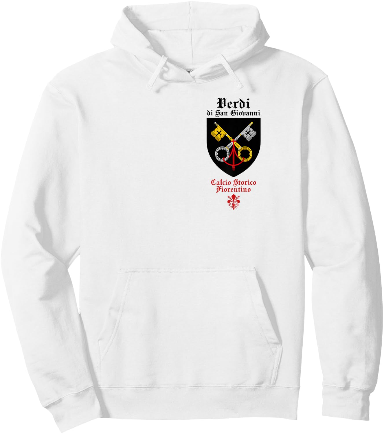 Calcio storico fiorentino Verdi Florentine football fútbol Hoodie - Hoodie | White
