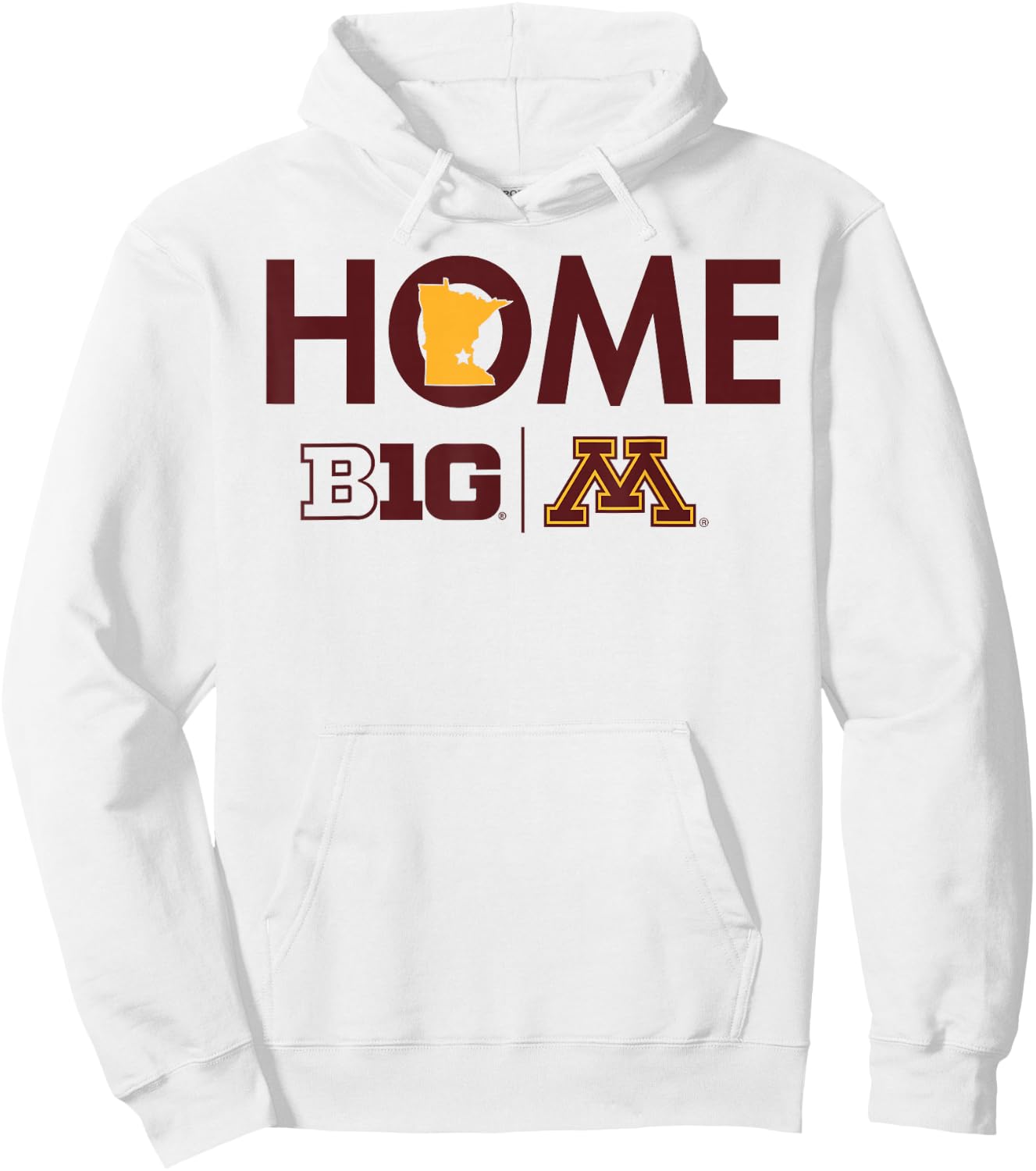 Minnesota Golden Gophers Big 10 Home Officially Licensed Hoodie - Hoodie | White