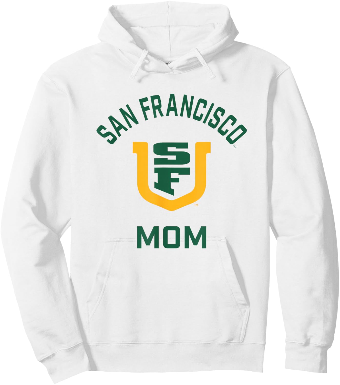 University of San Francisco USF Dons Arched Mom Hoodie - Hoodie | White