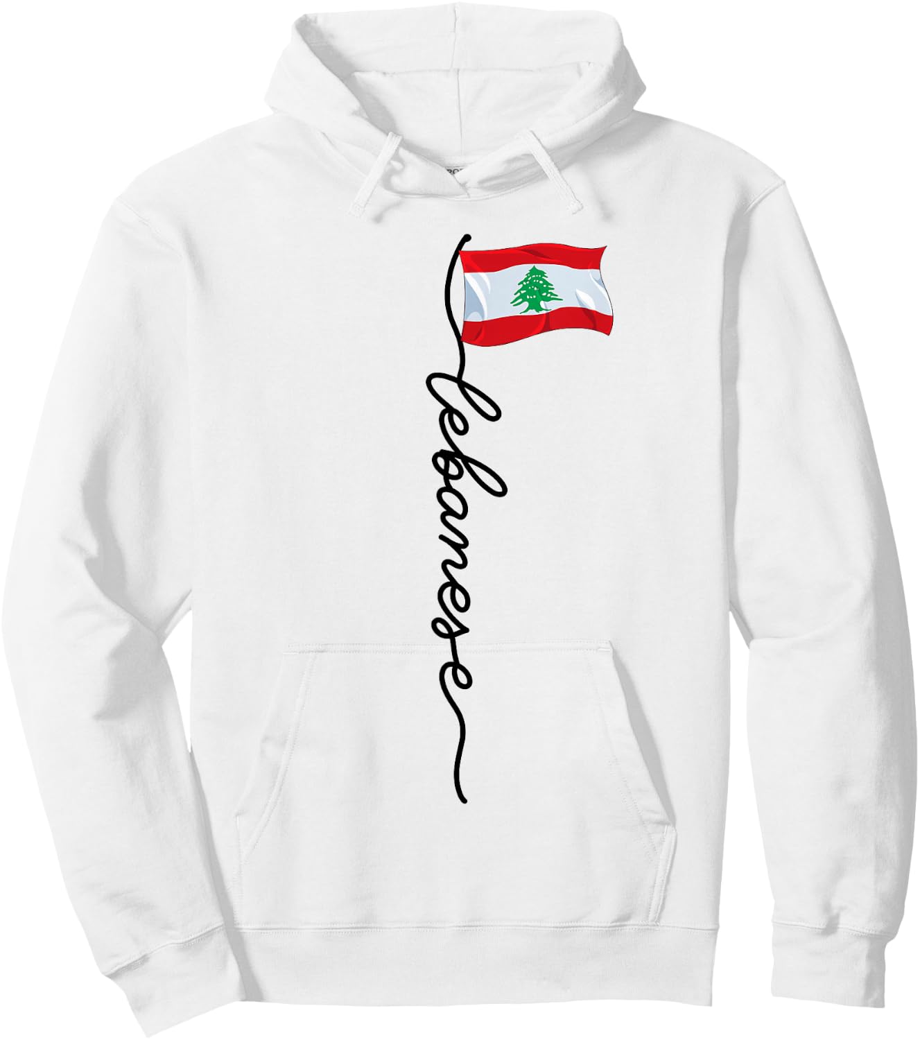 Lebanon Signature Lebanese Hoodie - Hoodie | White