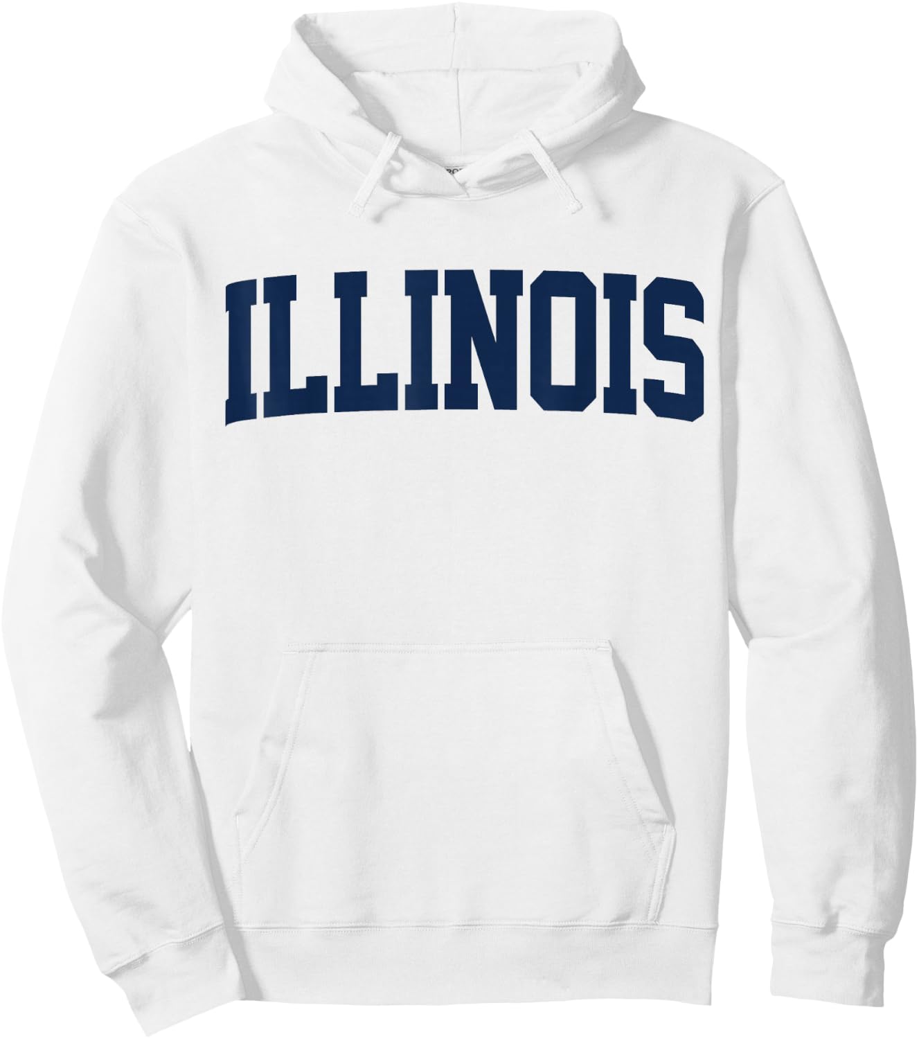 Retro Illinois Vintage Illinois Orange Blue Throwback IL Hoodie - Hoodie | White