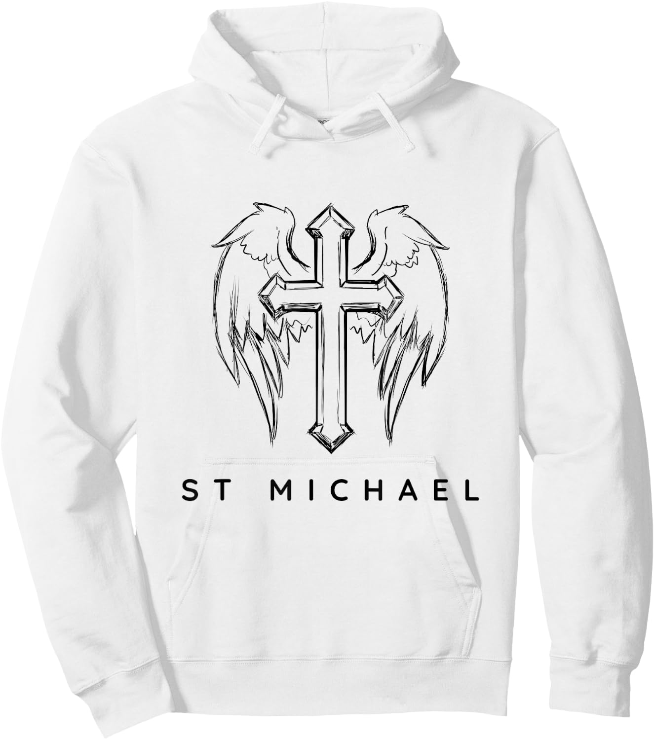 Saint Michael the Archangel / Traditional Catholic Prayer Hoodie - Hoodie | White