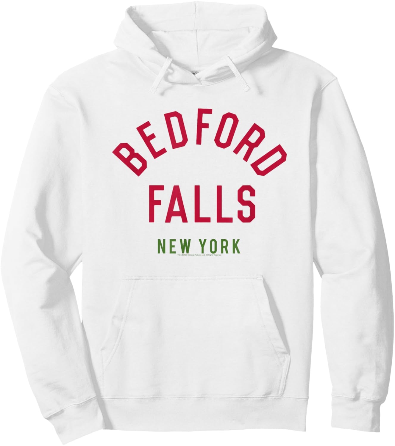 It's A Wonderful Life Bedford Falls NY Hoodie - Hoodie | White