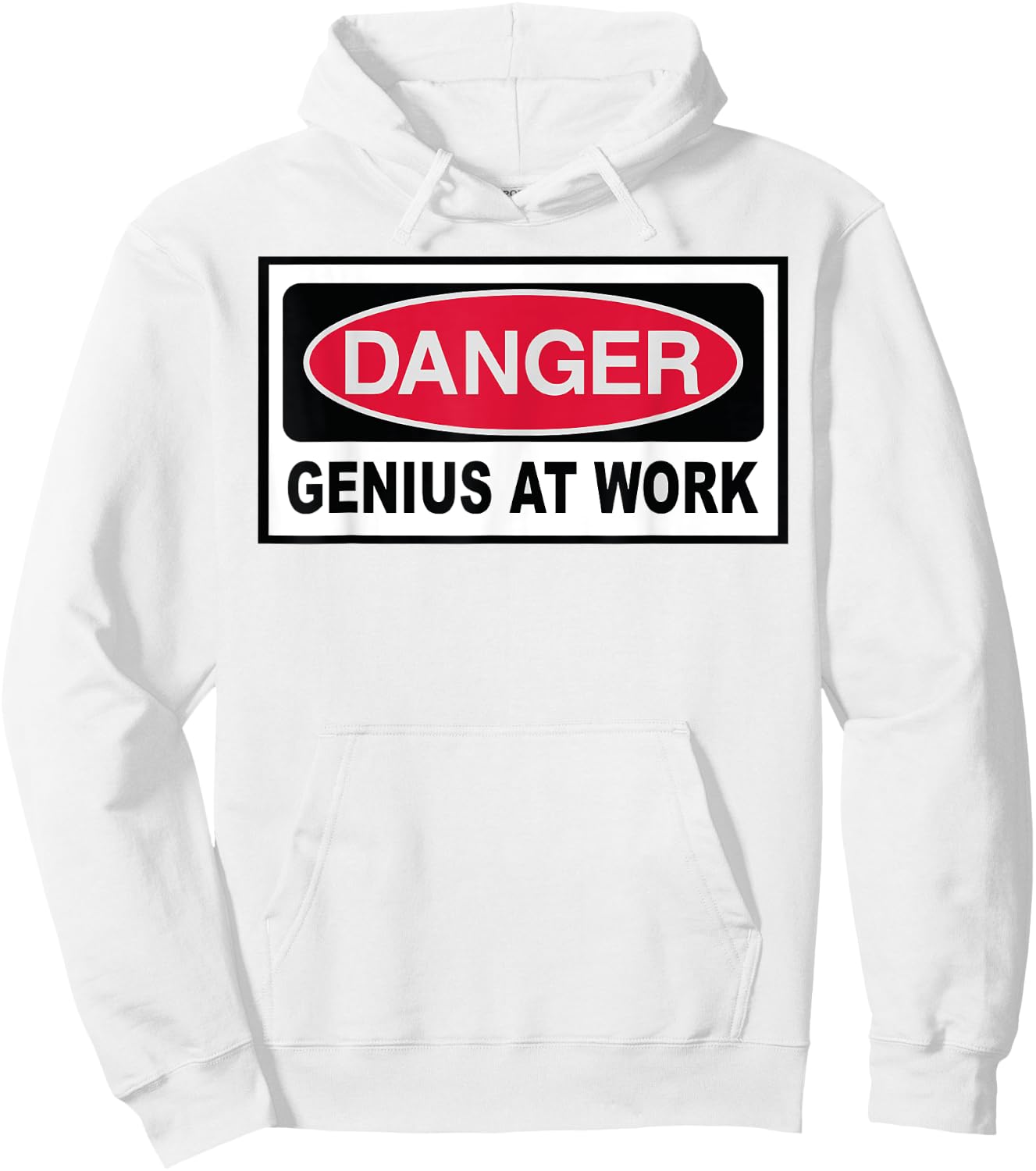 Danger - Genius at Work Hoodie - Hoodie | White