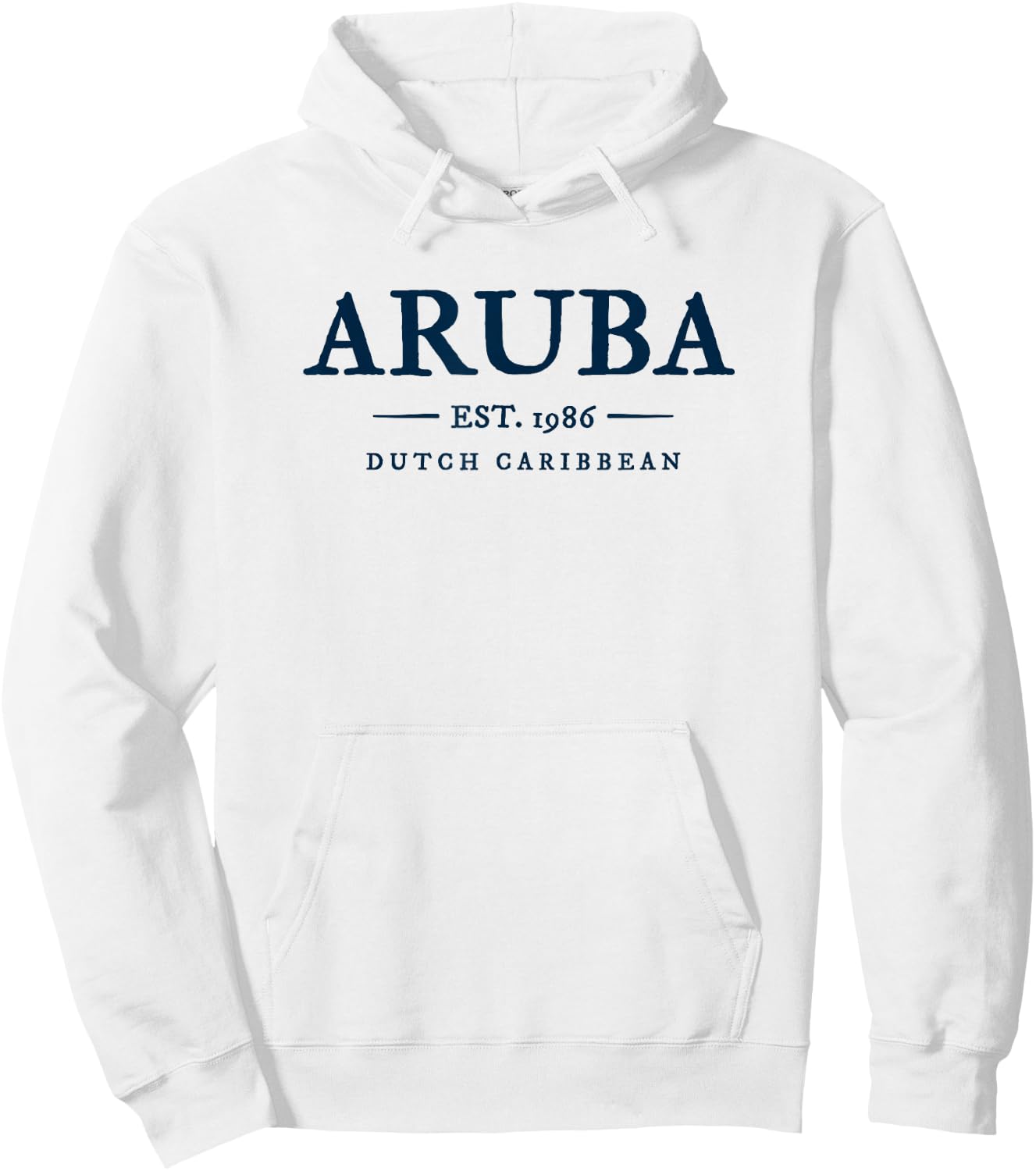 Aruba Throwback Letter Cruise Vacation Souvenir Hoodie - Hoodie | White