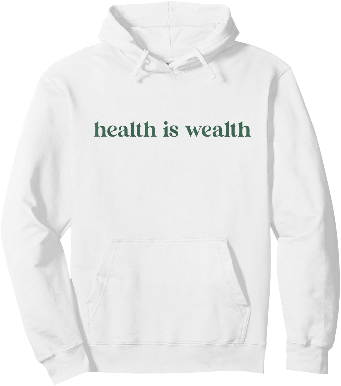 Health is Wealth Hoodie - Hoodie | White