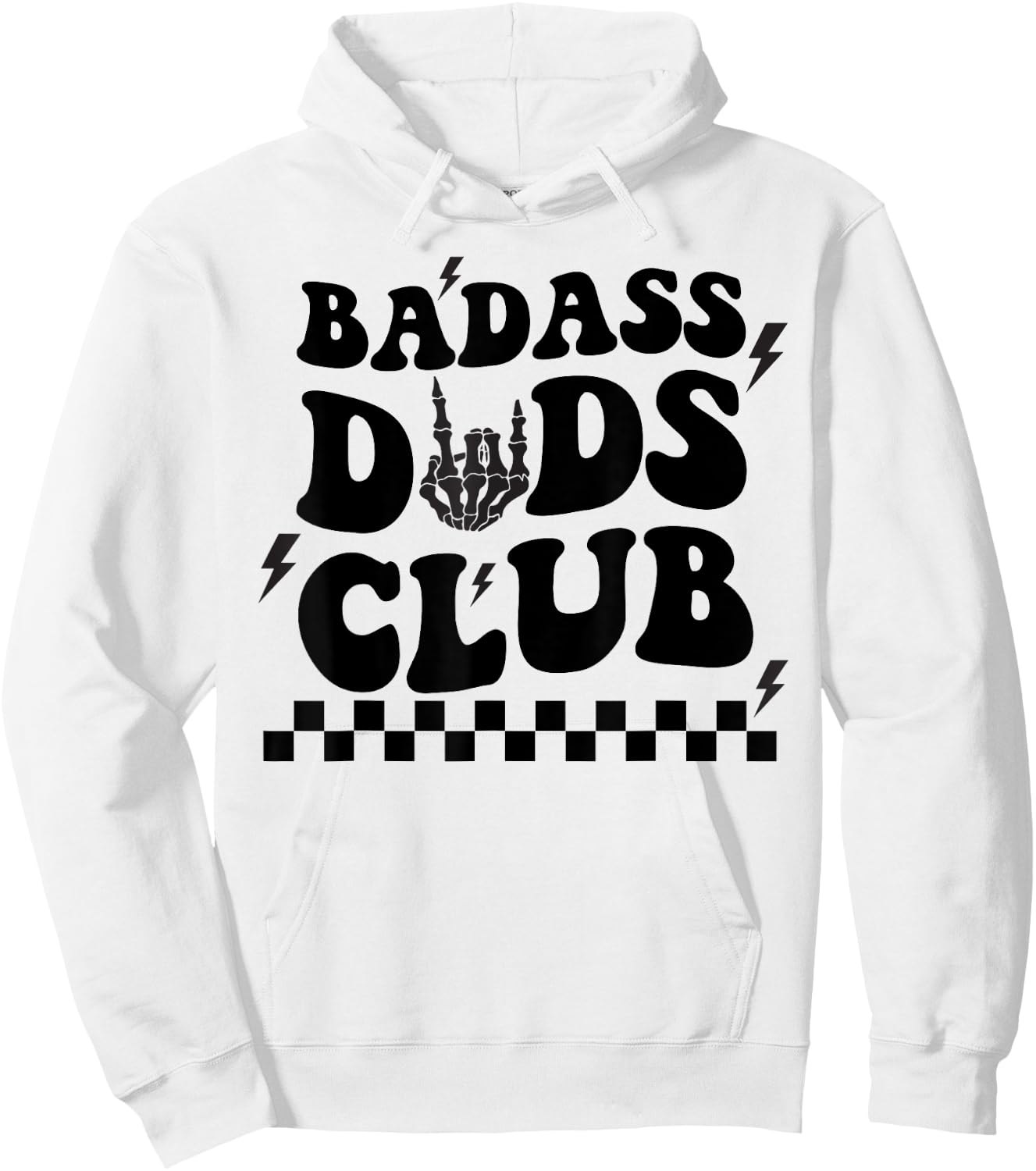 Badass Dads Clubs, Cool Dad Club, Funny Fathers Day Hoodie - Hoodie | White