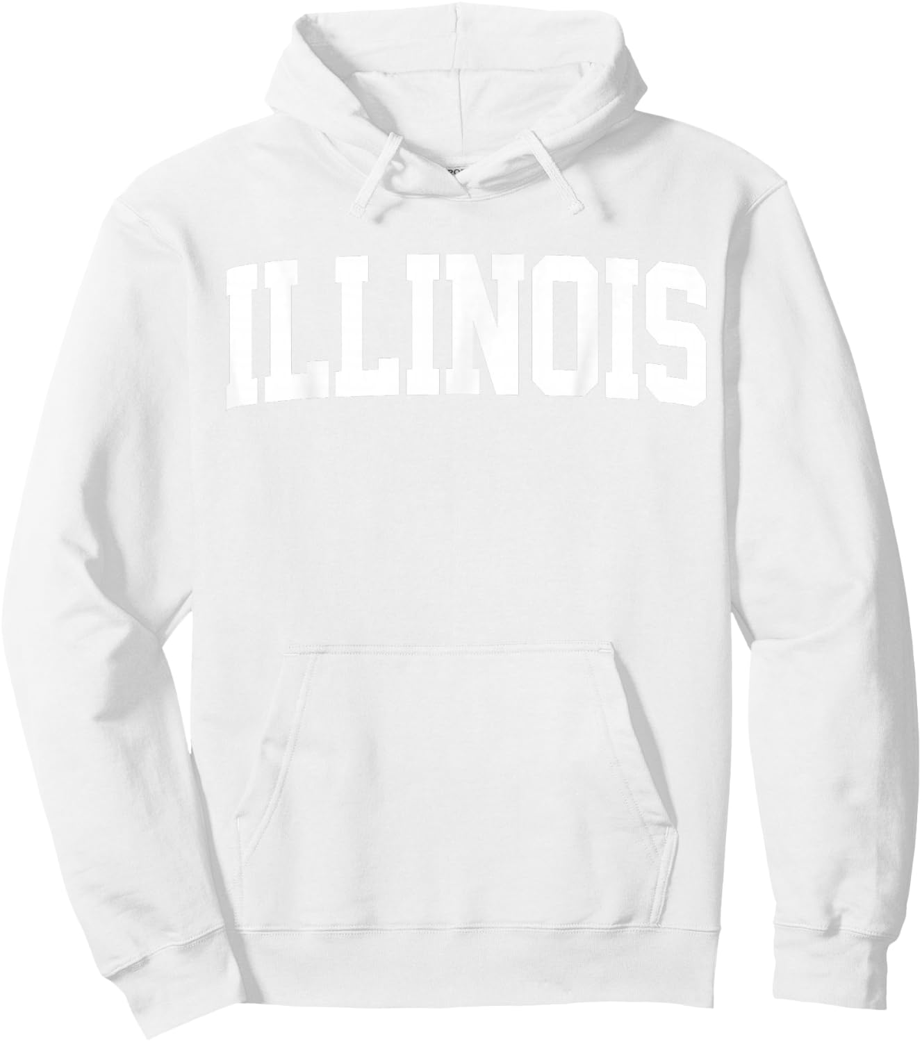 Retro Illinois Vintage Illinois Orange Throwback IL Hoodie - Hoodie | White