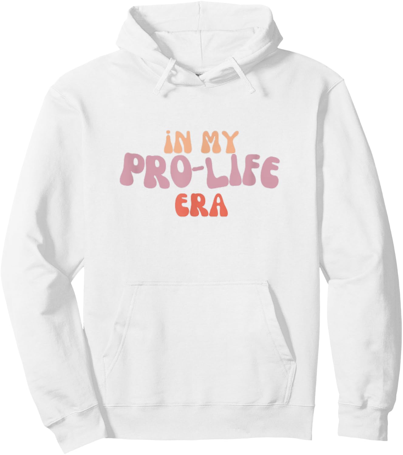 Pro-life Era Retro | In my Pro-life Era Hoodie - Hoodie | White