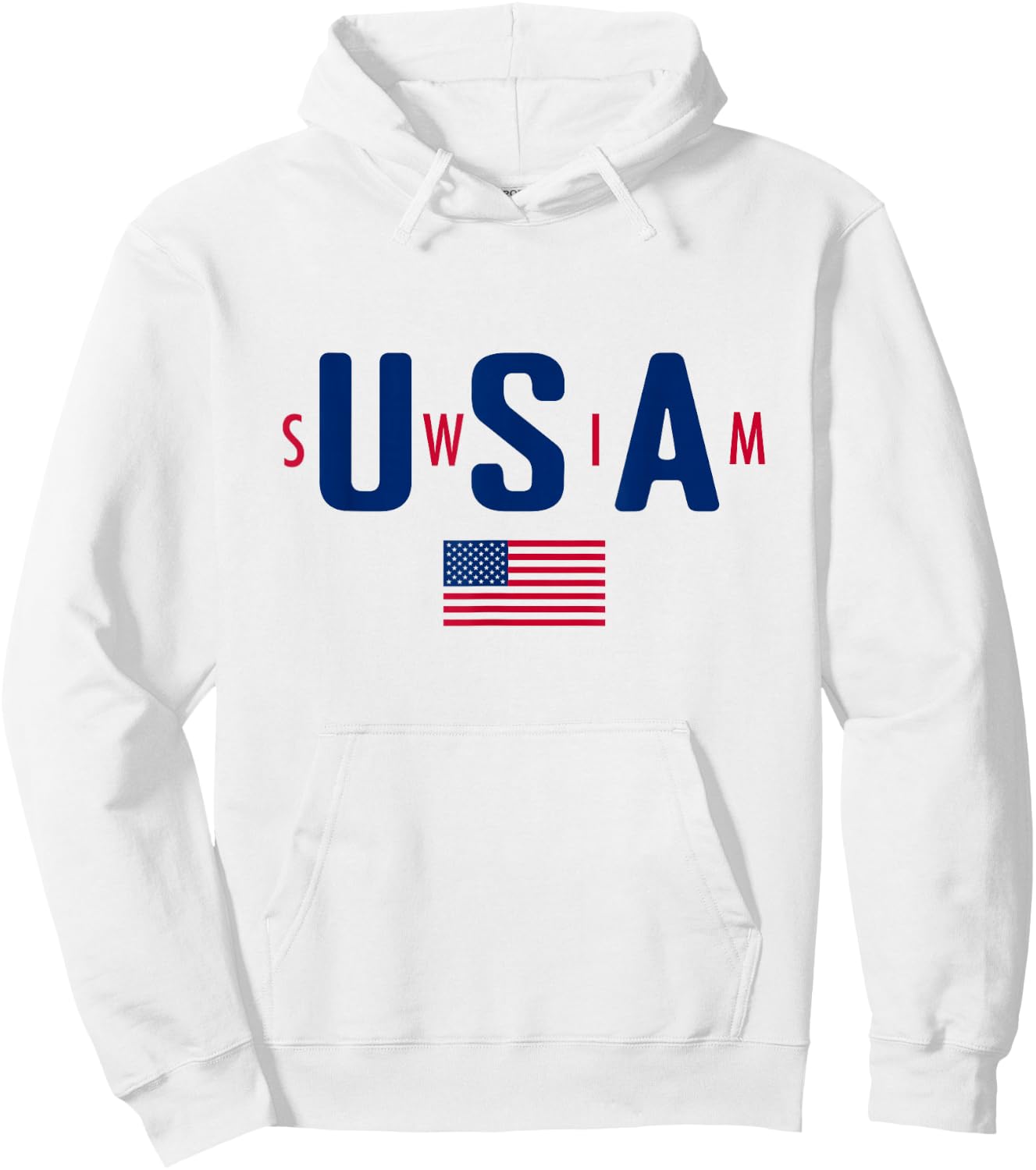 USA Swim Shirt, USA Summer Swimming 2024 Games Hoodie - Hoodie | White