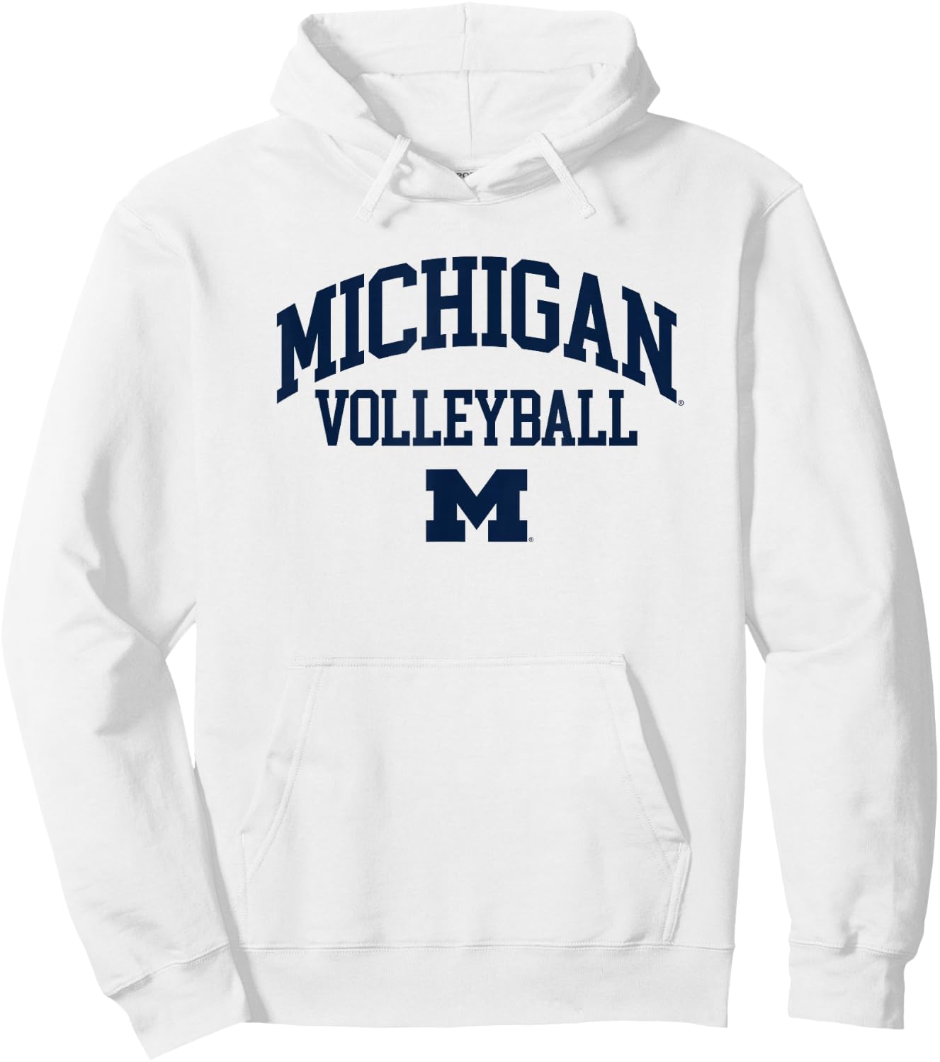 University of Michigan Wolverines U of M Volleyball Hoodie - Hoodie | White