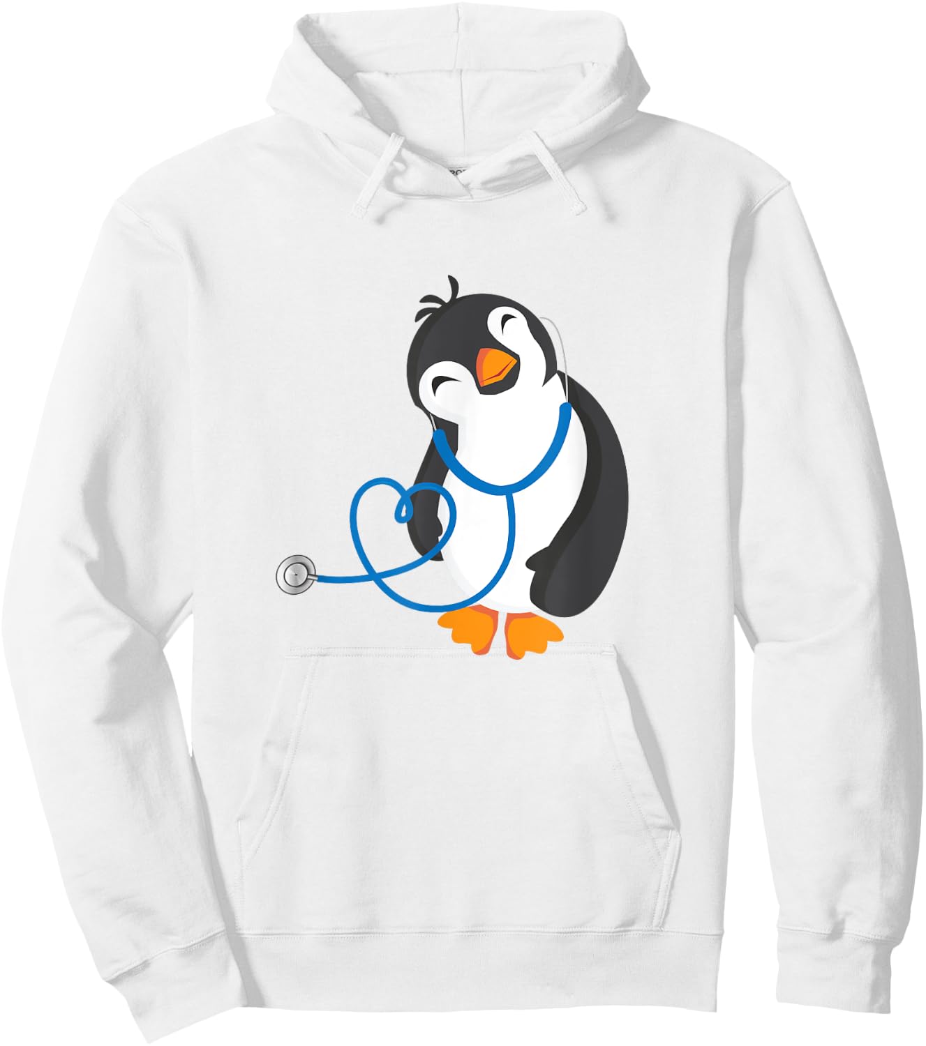 Cute Penguin Pediatrics Medical Nurse Doctor Hoodie - Hoodie | White