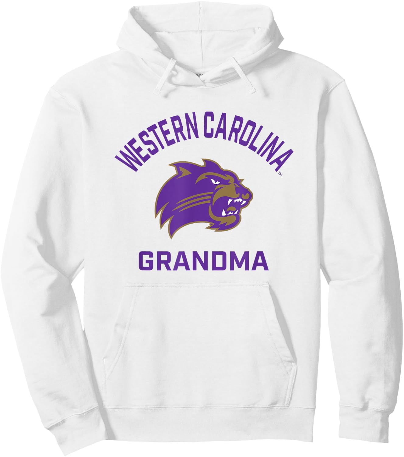 Western Carolina University Catamounts Arched Grandma Hoodie - Hoodie | White
