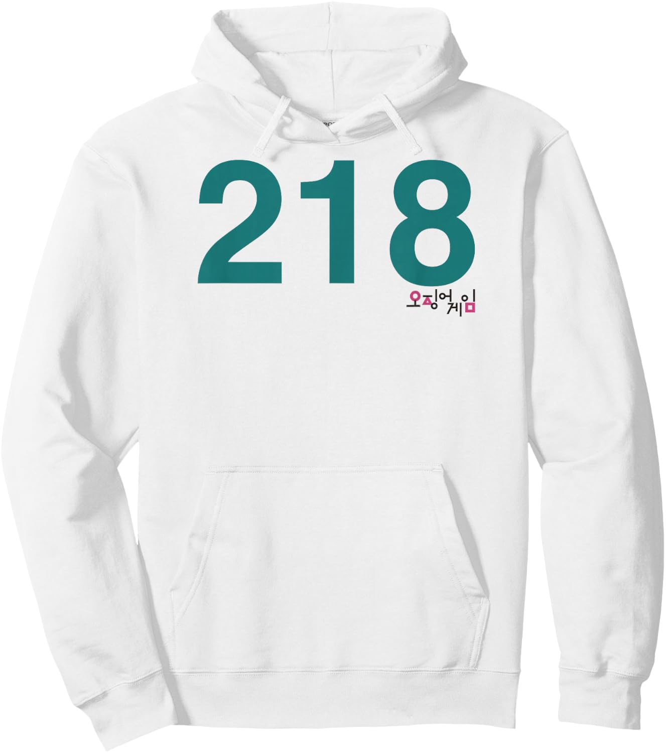 Squid Game Player 218 Costume Hoodie - Hoodie | White