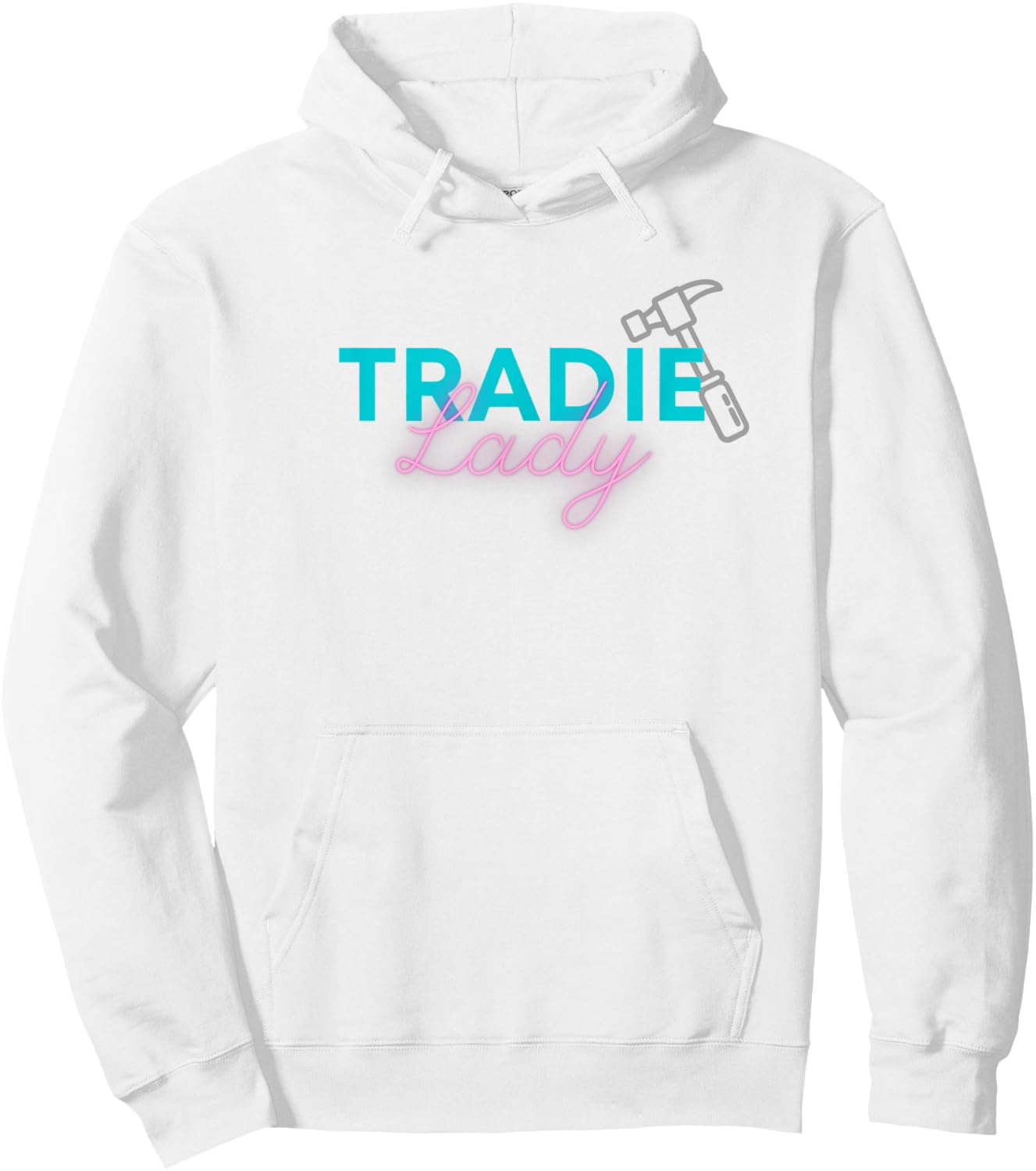 Women's Tradie Lady General Contractor Shirt Hoodie - Hoodie | White