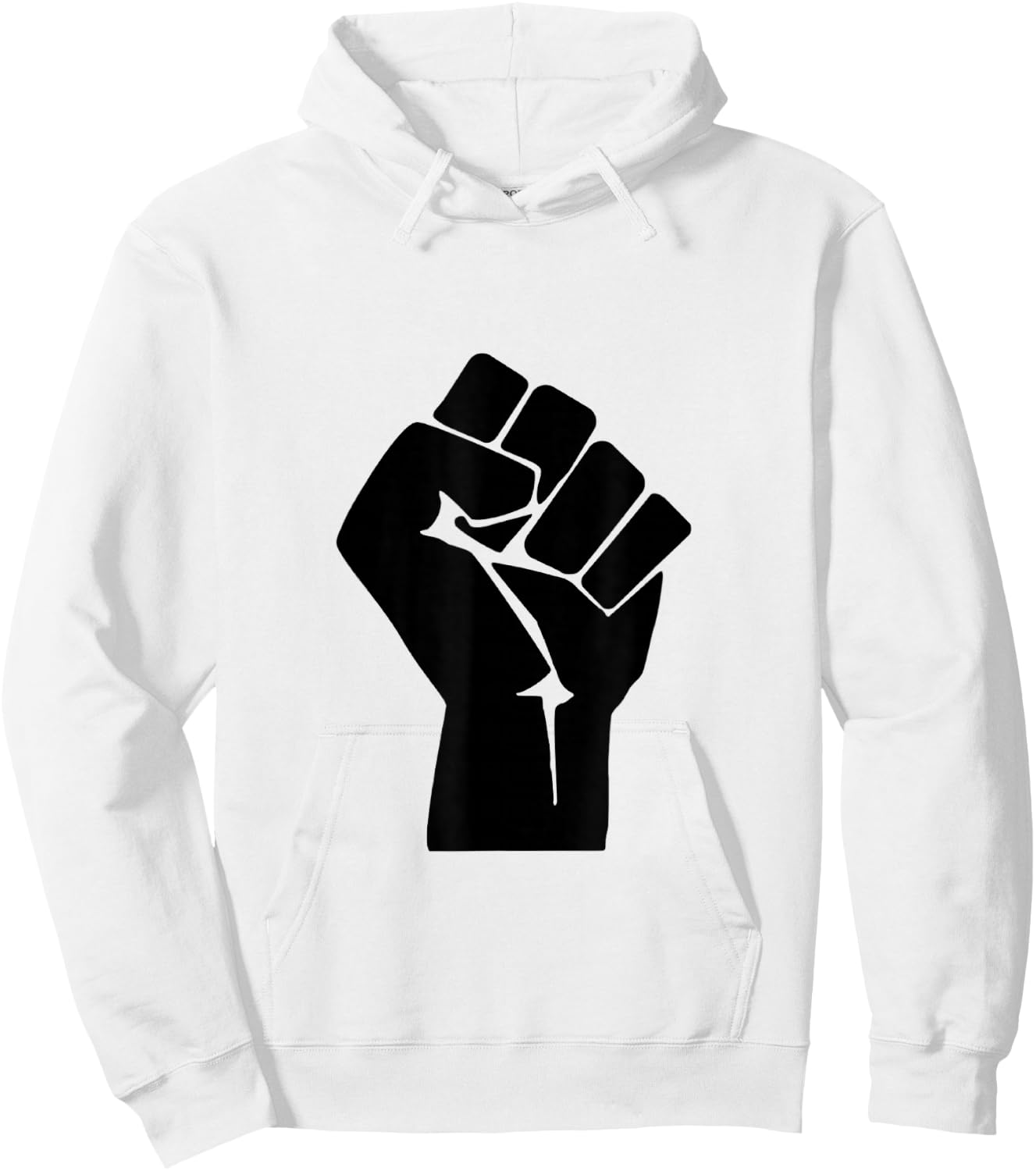 Raised Clenched Fist Resist Protest Hoodie - Hoodie | White