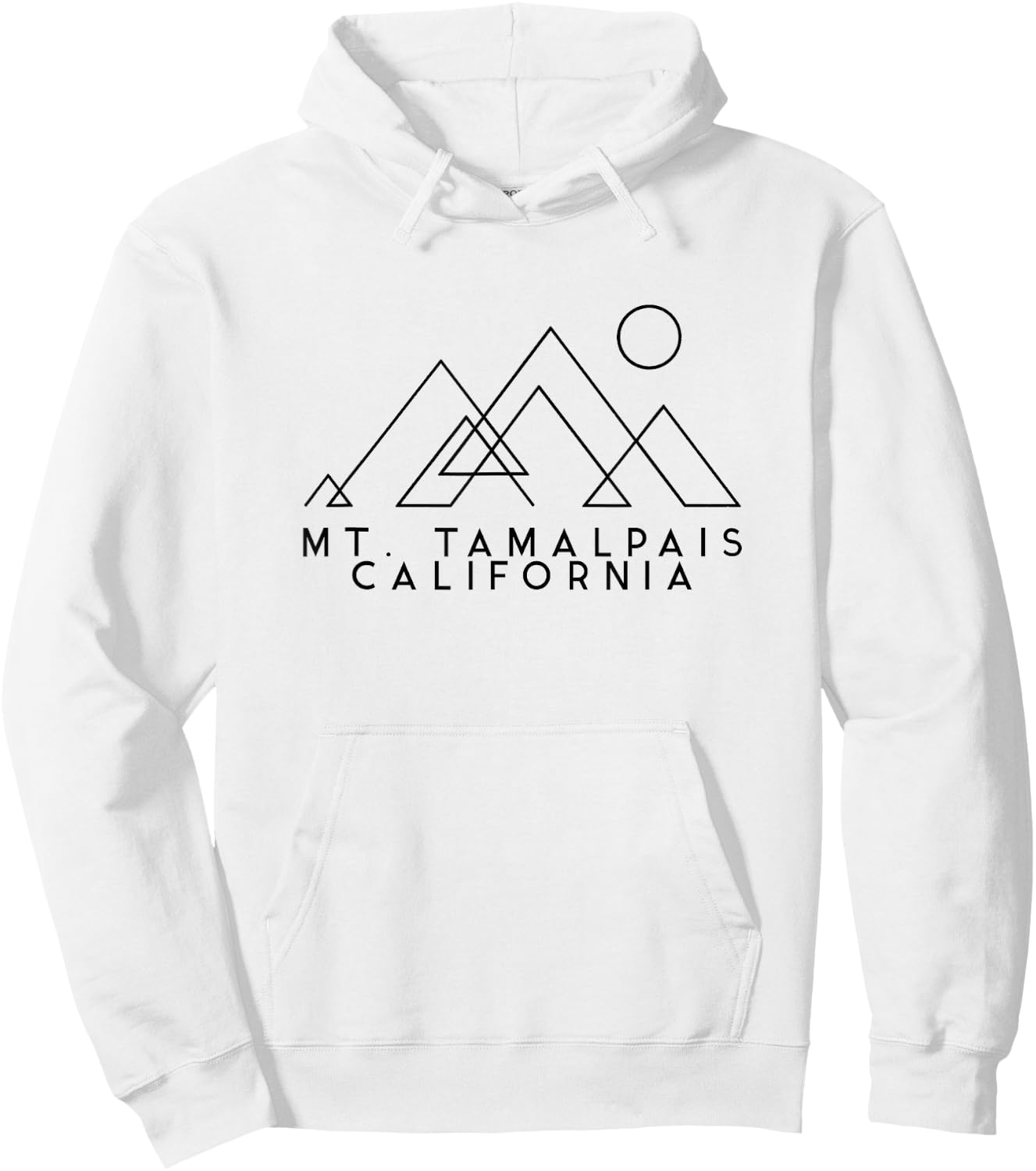 Mount Tamalpais California | Mount Tam | Mt. Tamalpais CA Hoodie - Hoodie | White