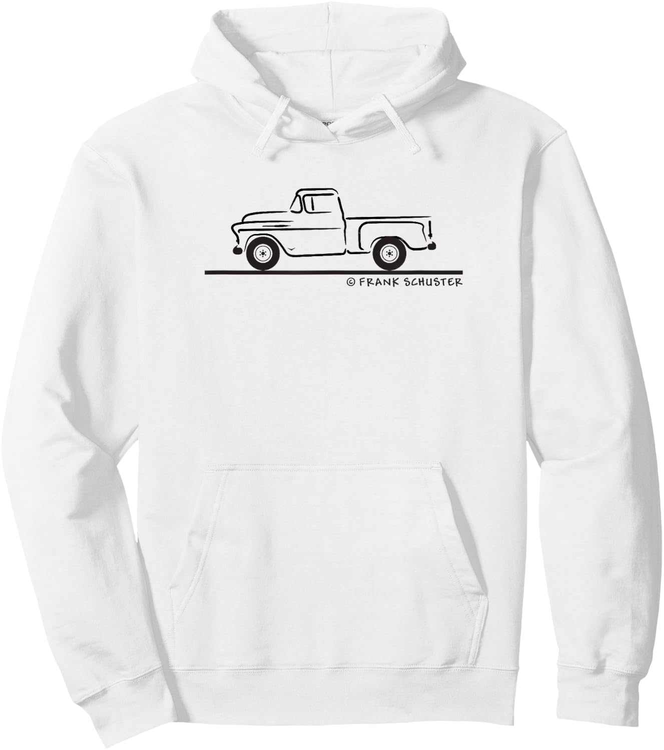 1955 55 Chevys Truck Hoodie - Hoodie | White