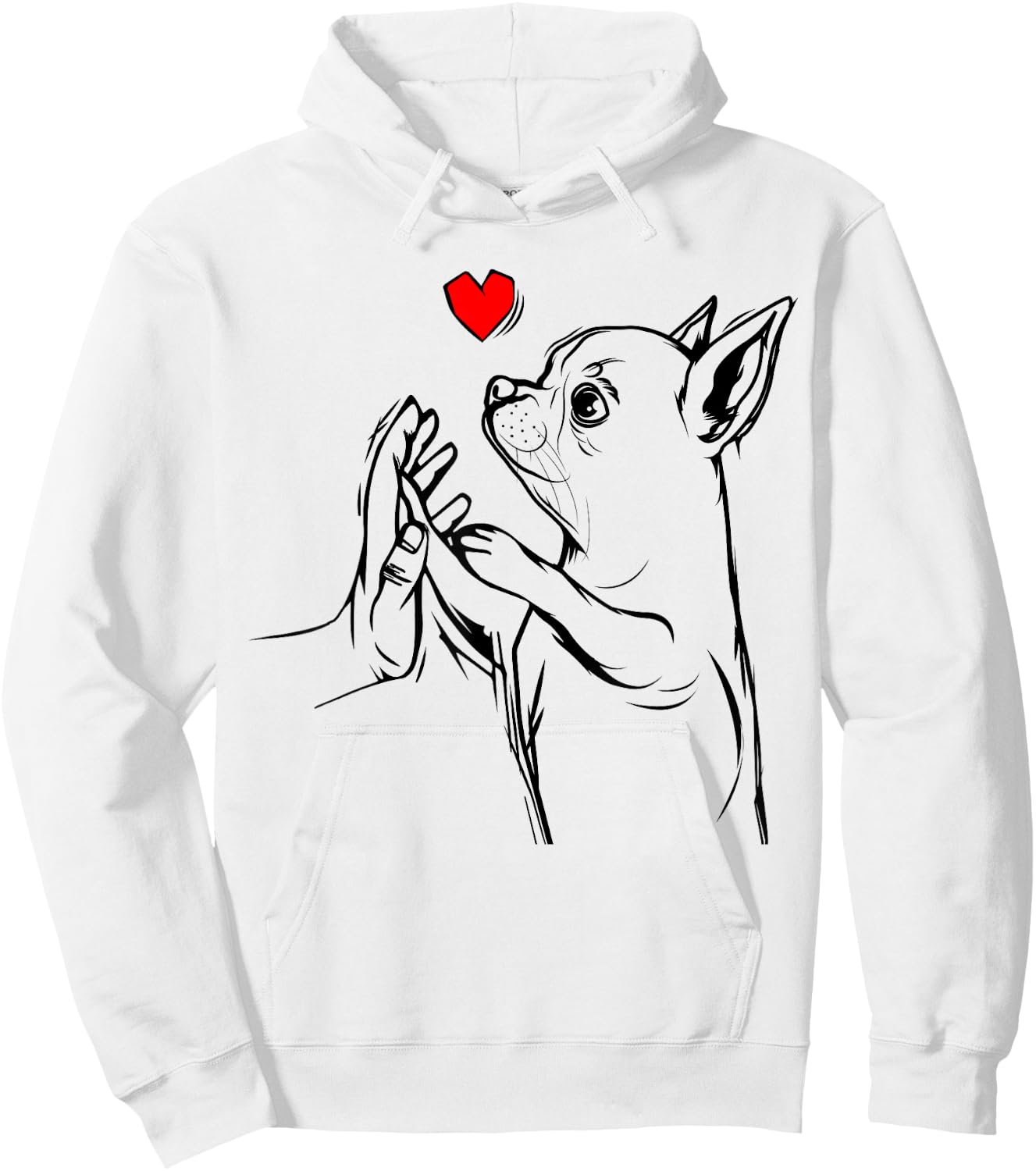 Chihuahua Love Dog Mom Girls Hoodie - Hoodie | White