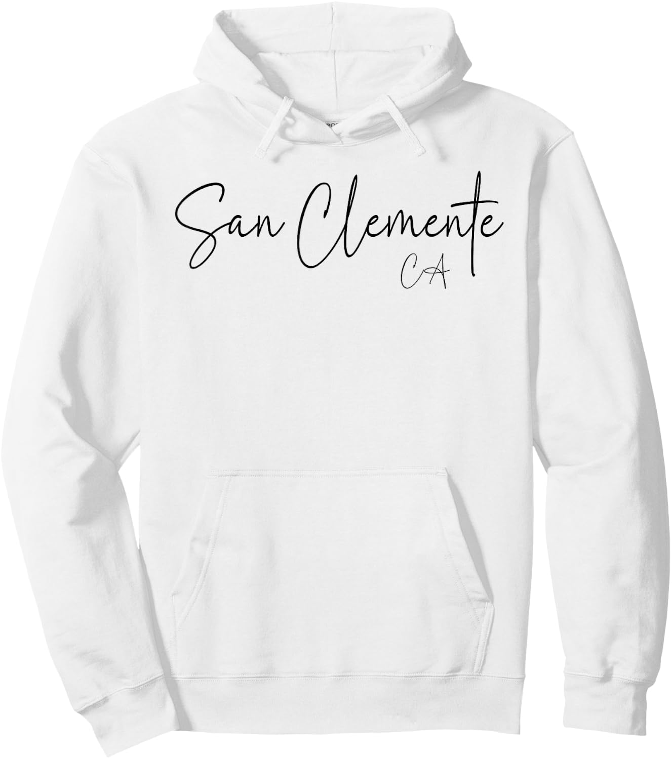 San Clemente California CA Retro Hoodie - Hoodie | White
