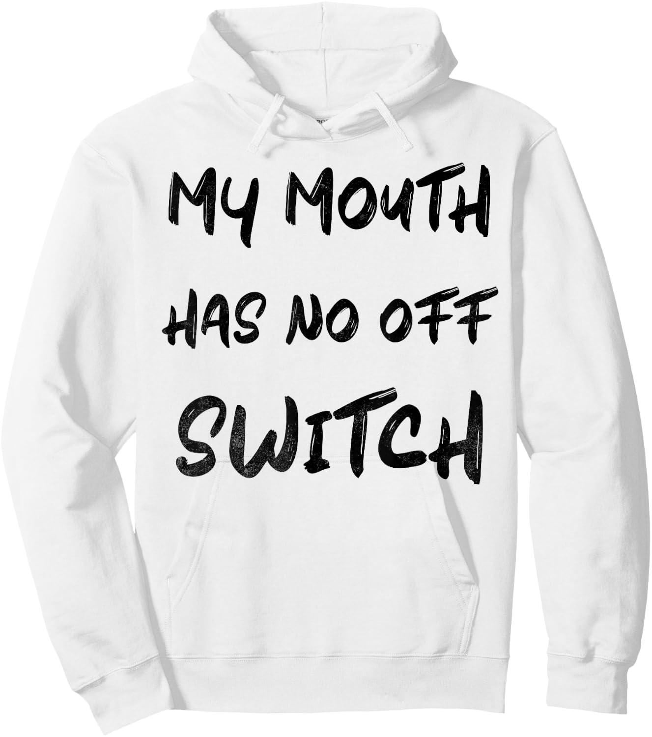 Loquacious Legend - Humorous Expressive Quote Hoodie - Hoodie | White