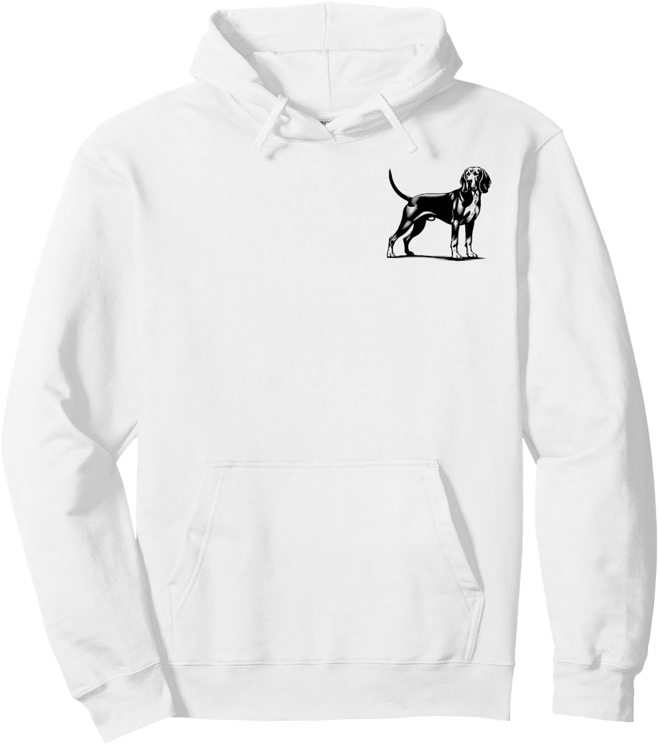 Dog Dad Mom Lover - Monochromatic Redbone Coonhound Men Women Hoodie - Hoodie | White
