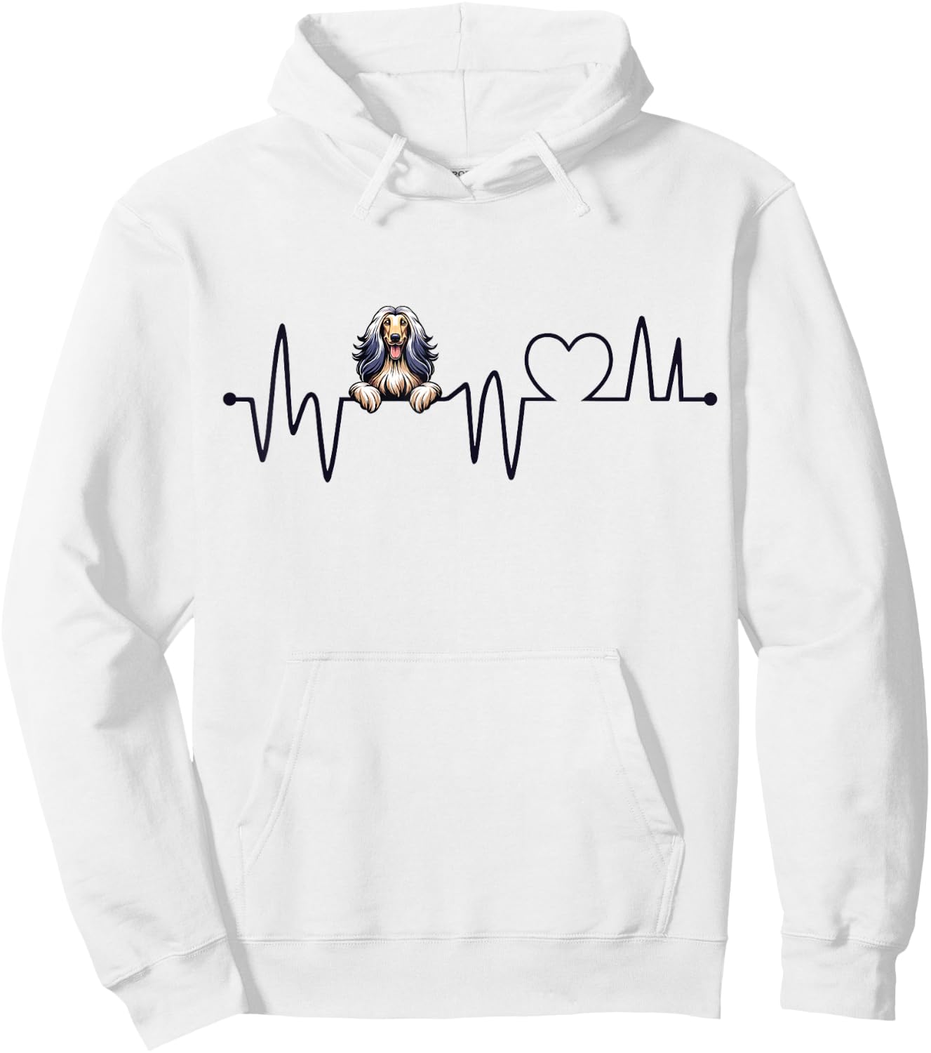 Cool Afghan Hound Art Women Kids Afghan Lover Hoodie - Hoodie | White