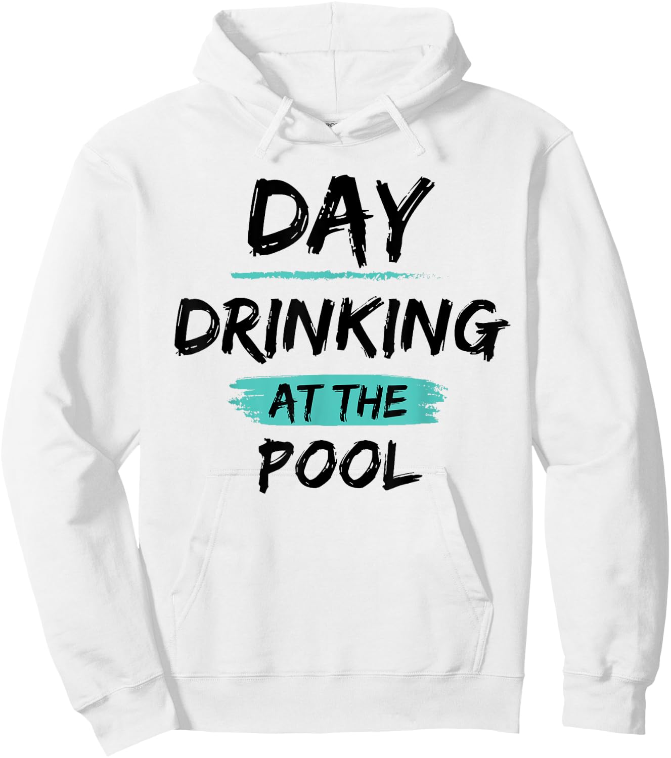 Funny Swimming Pool Summer Vacation Day Drinking At The Pool Hoodie - Hoodie | White