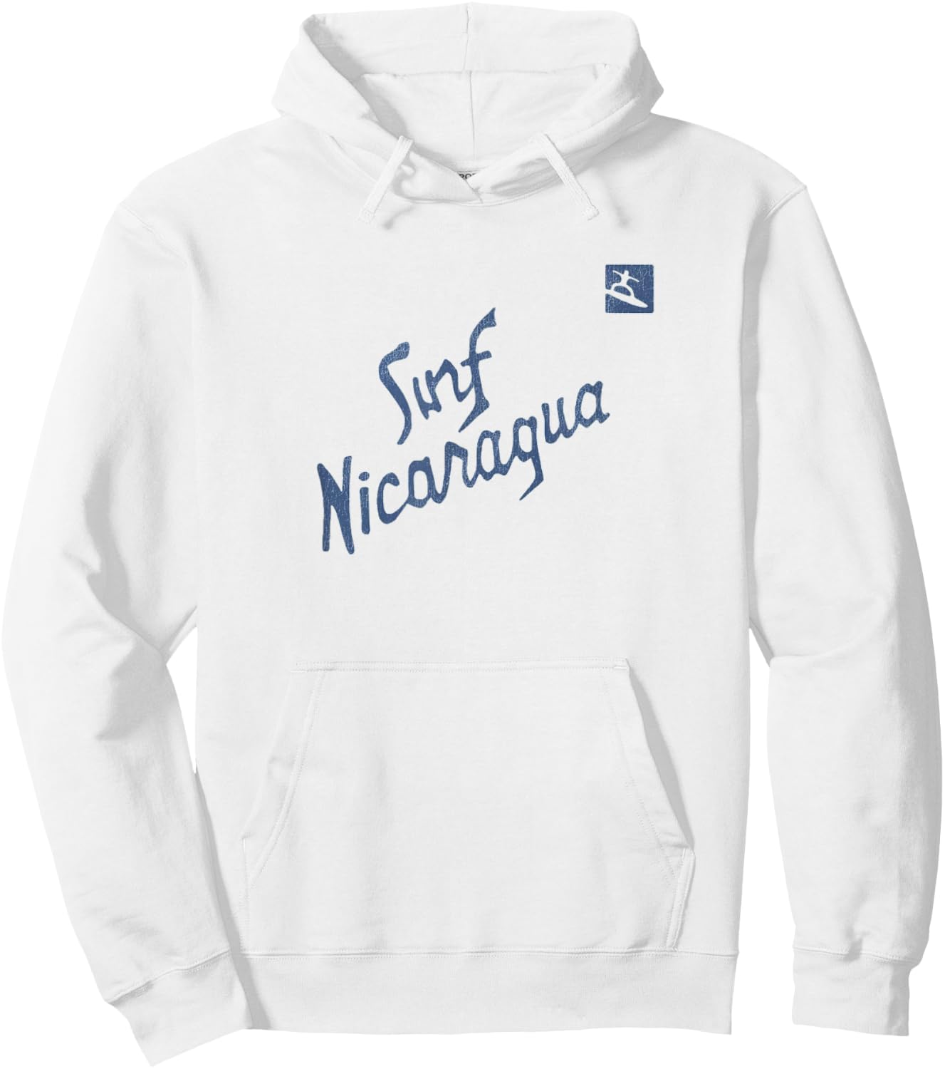 Surf Nicaragua Retro 80s Funny Surfing Beach Vibes Retro Men Women Hoodie - Hoodie | White