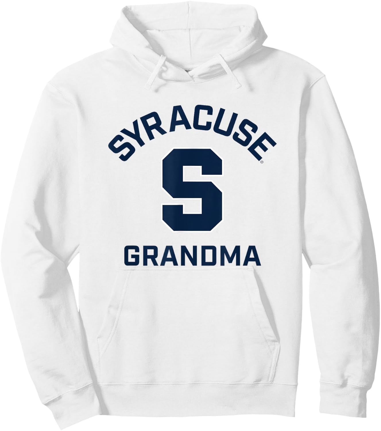 Syracuse University Orange Arched Grandma Hoodie - Hoodie | White