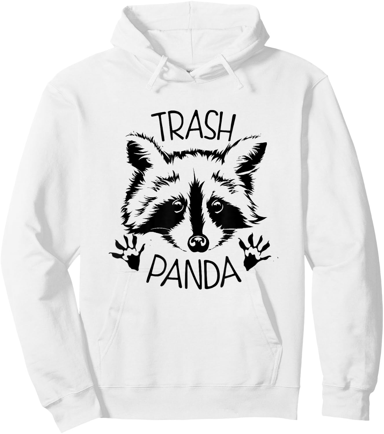 Raccoon Lover : Trash Panda Raccoon Hoodie - Hoodie | White