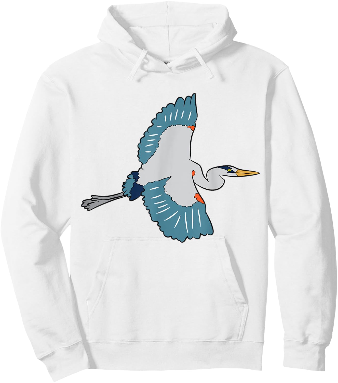 Great Blue Heron Bird Birdwatching Blue Herons Hoodie - Hoodie | White
