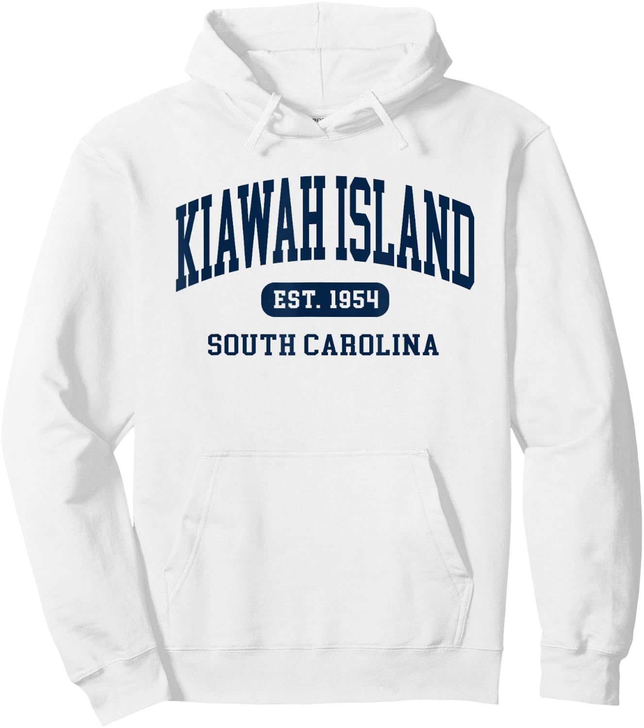 Kiawah Island South Carolina Retro Est 1954 Vintage Souvenir Hoodie - Hoodie | White