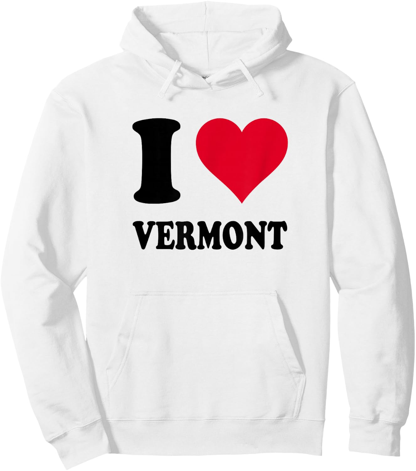 I Love Vermont Hoodie - Hoodie | White