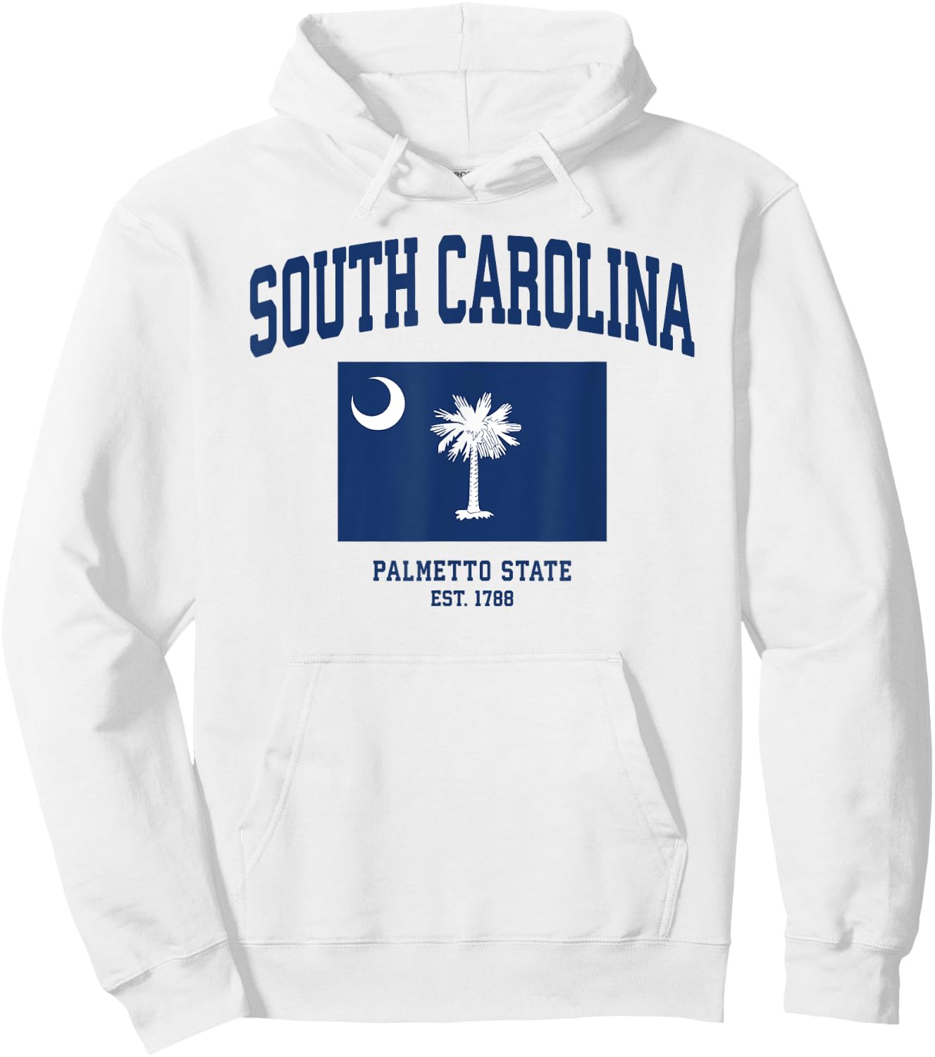South Carolina State Flag Hoodie - Hoodie | White