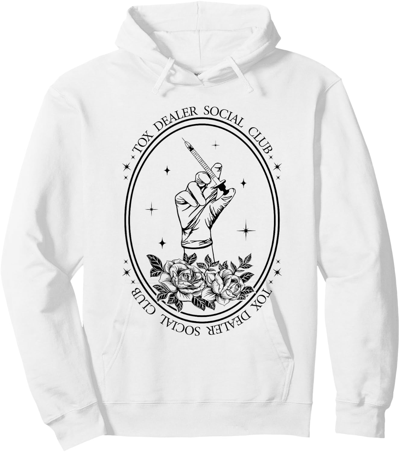 The Tox Dealer Social Club Aesthetic Nurse Injector Hoodie - Hoodie | White