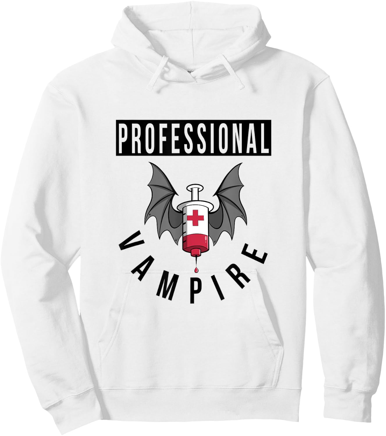Funny Nurse Professional Vampire Hoodie - Hoodie | White
