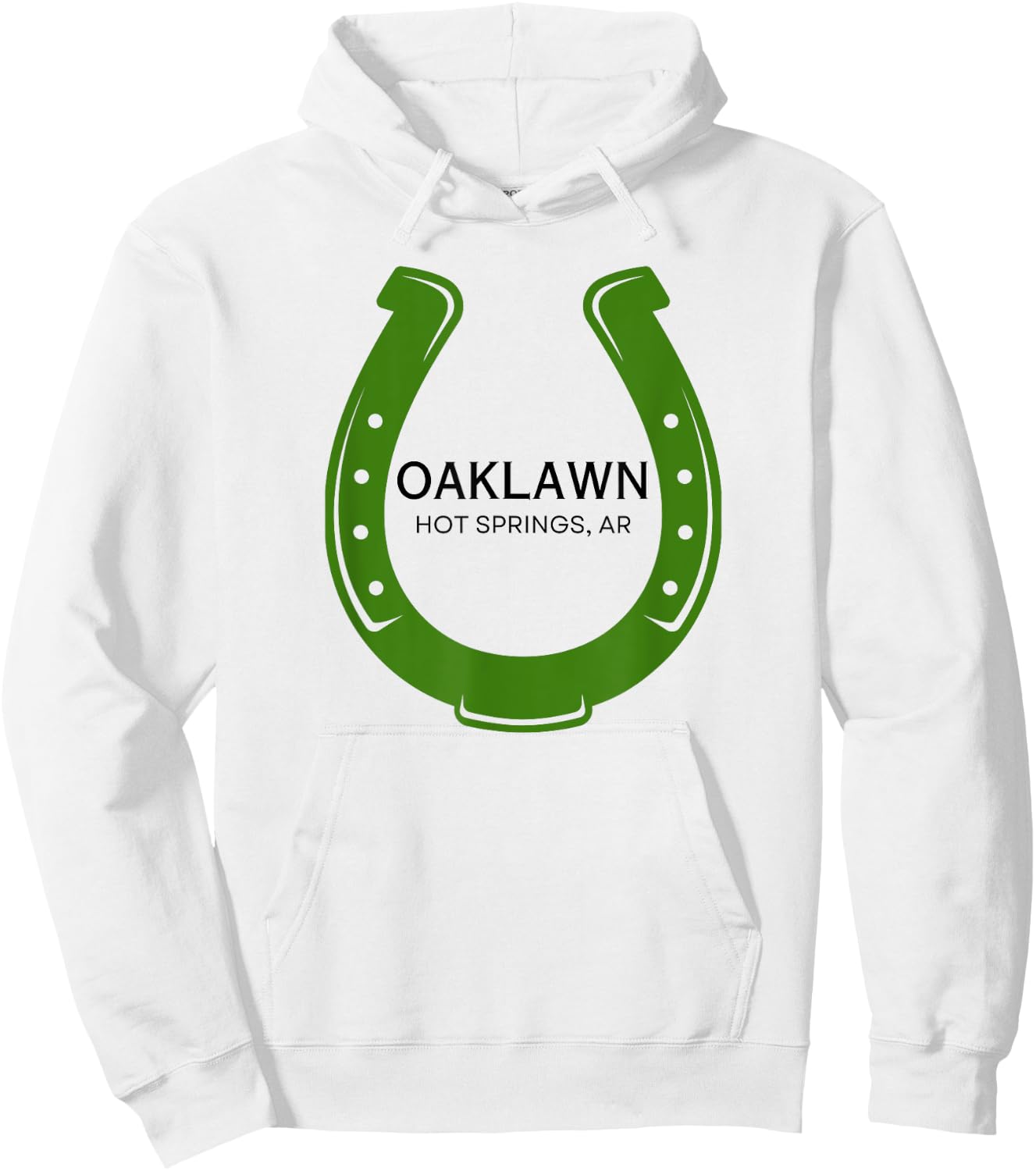 Oaklawn Racing Horse Race Racetrack Horse Racing Course AR Hoodie - Hoodie | White