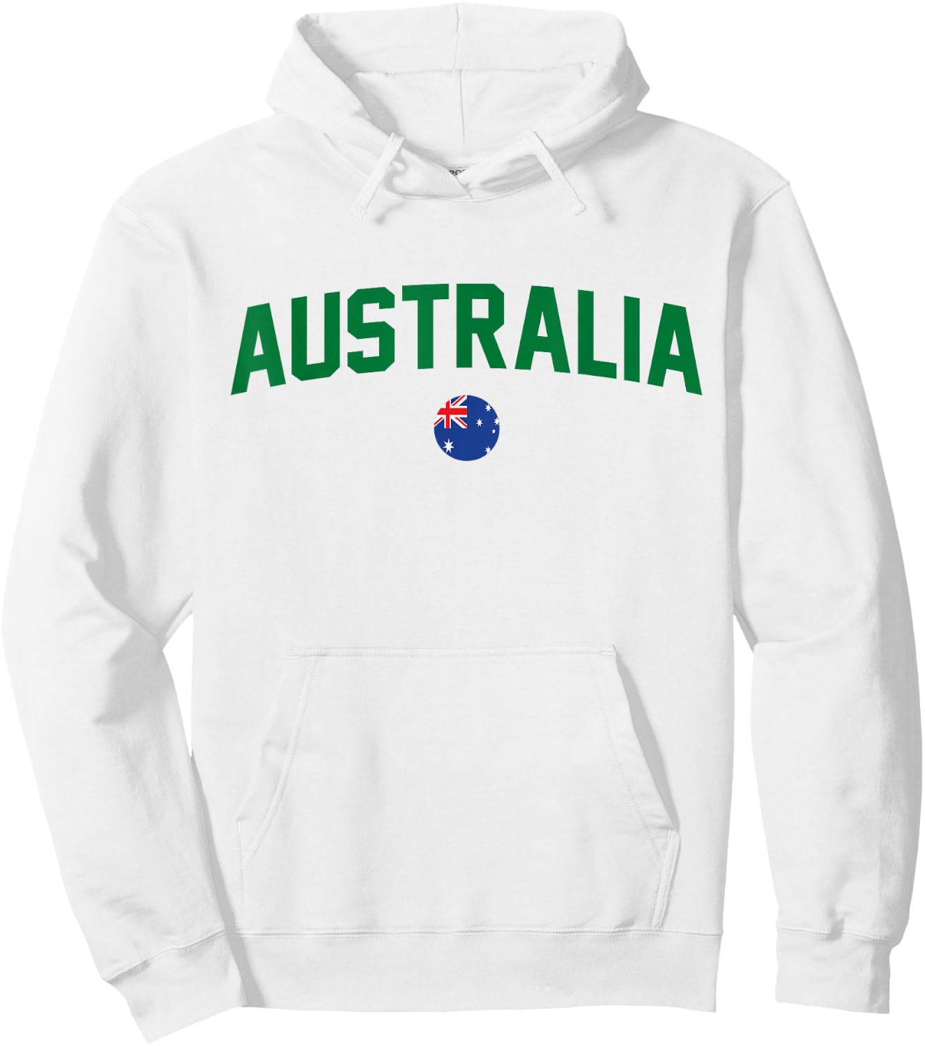 Green Yellow Australia Down Under Team Australia Flag Hoodie - Hoodie | White