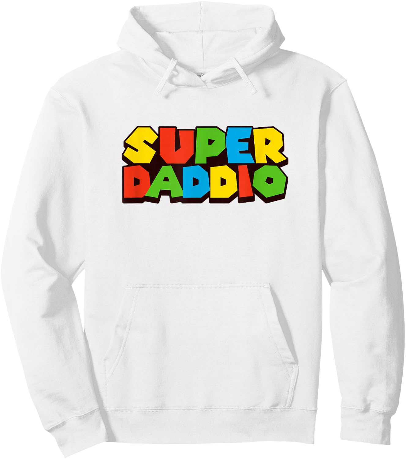 Super Daddio Retro Gamer Hoodie - Hoodie | White